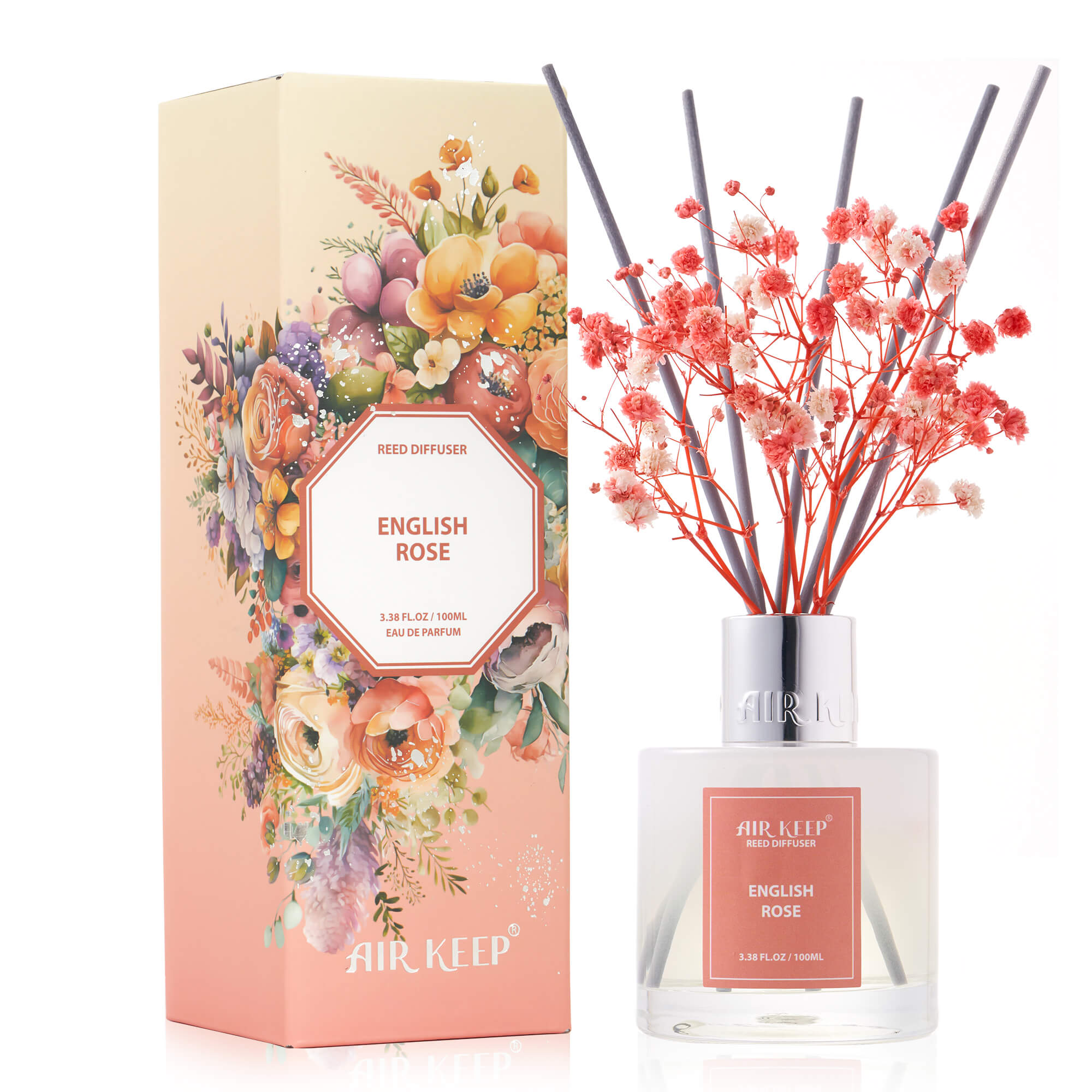 Airkeep English Rose Reed Diffuser