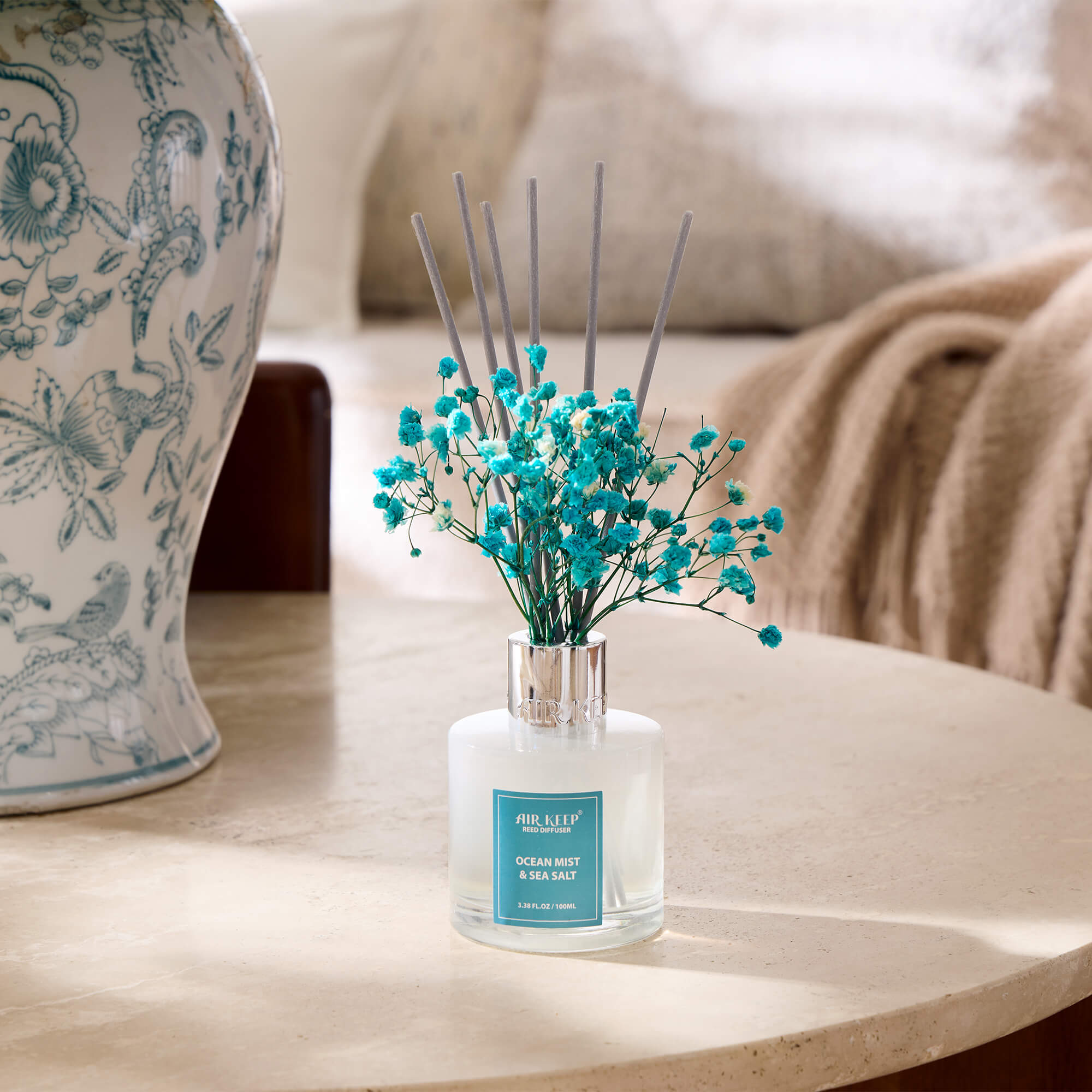 Airkeep Ocean Mist&Sea Salt Reed Diffuser Set