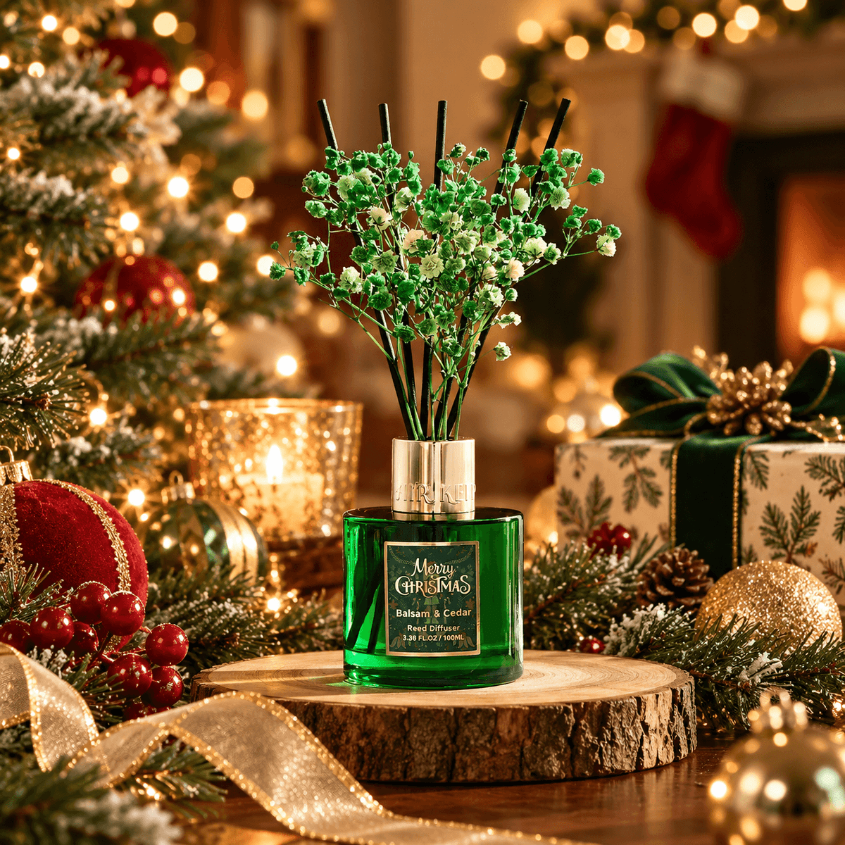 Airkeep Balsam&Cedar Christmas Floral 100ml Reed Diffuser
