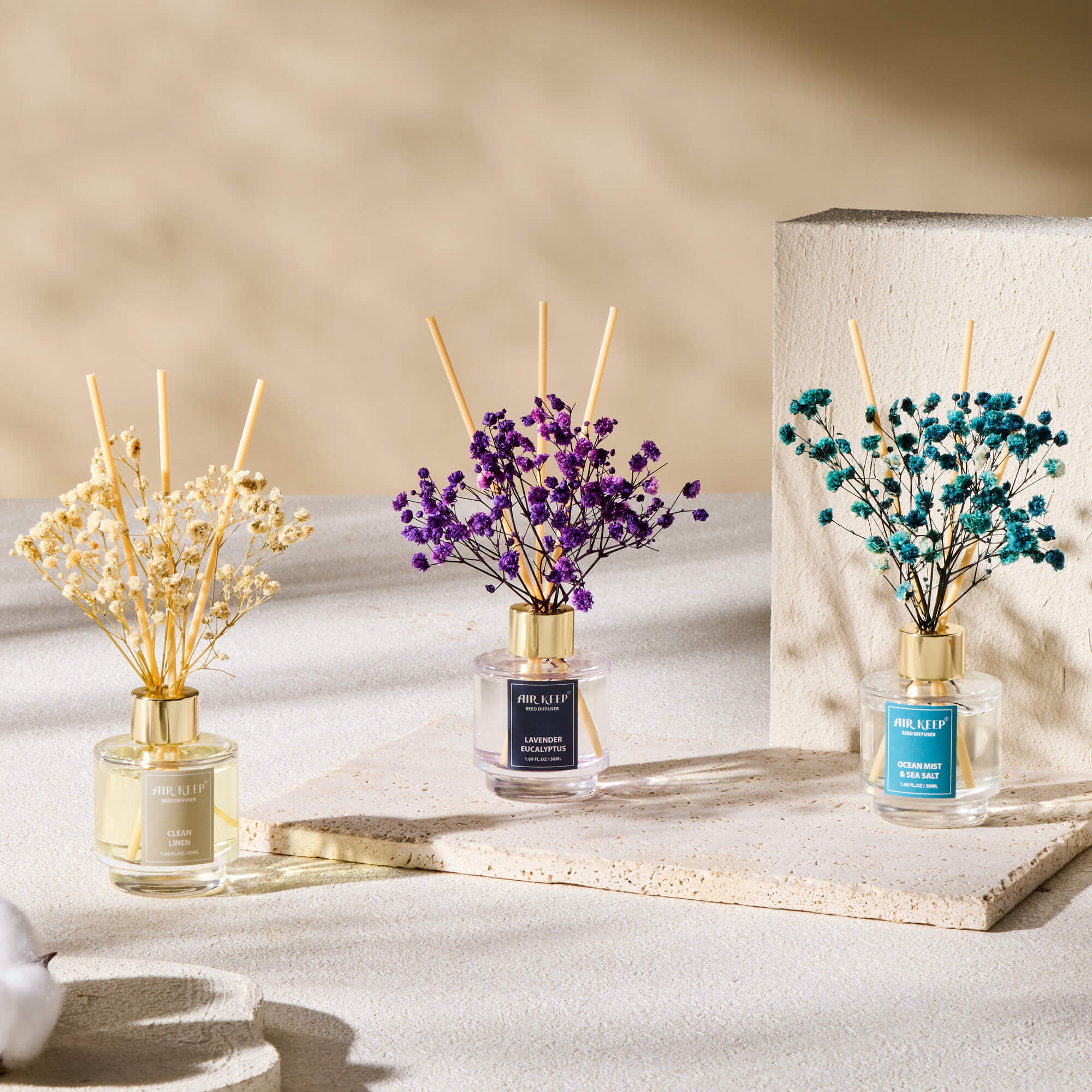 Airkeep Reed Diffuser Set of 3-COL