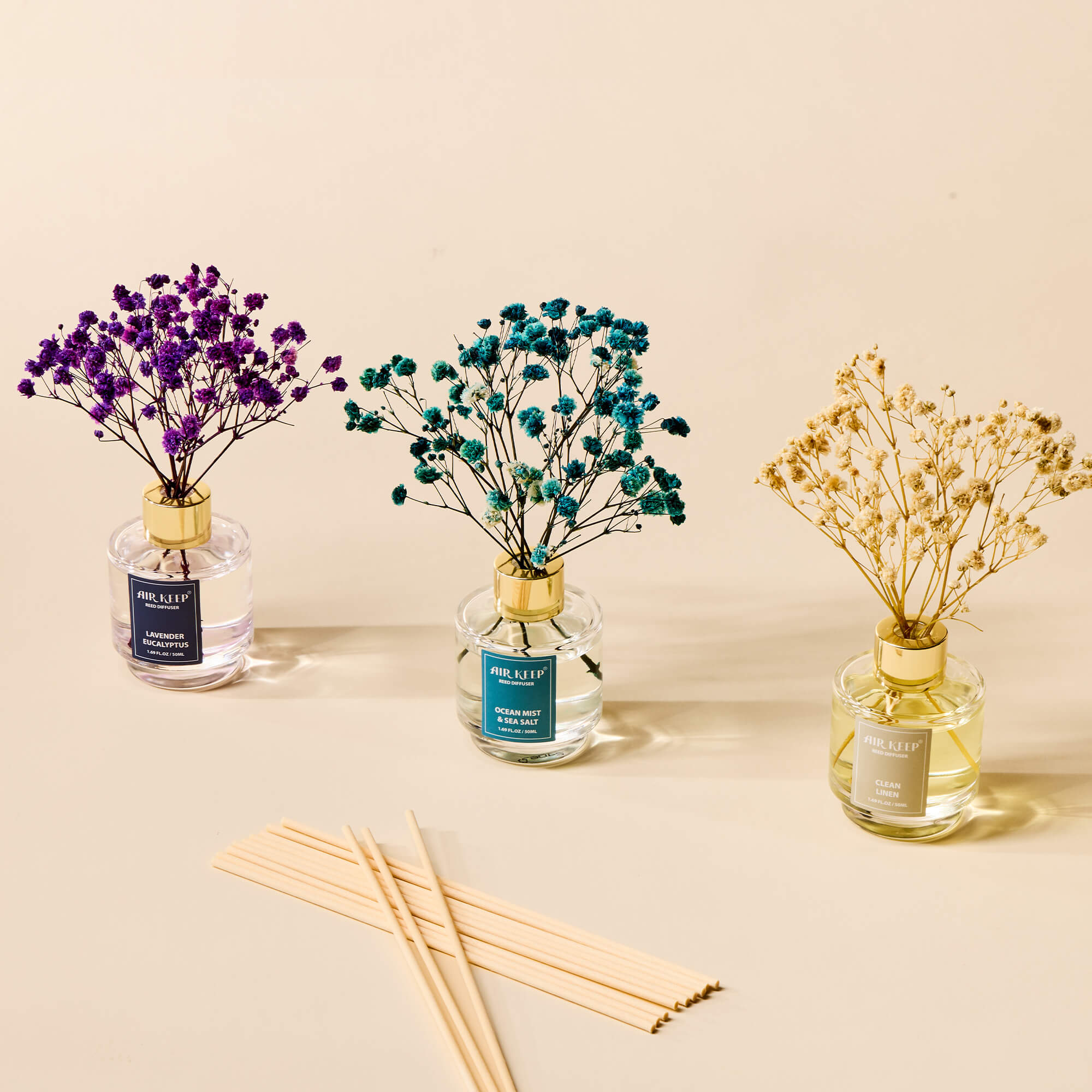 Airkeep Reed Diffuser Set of 3-COL