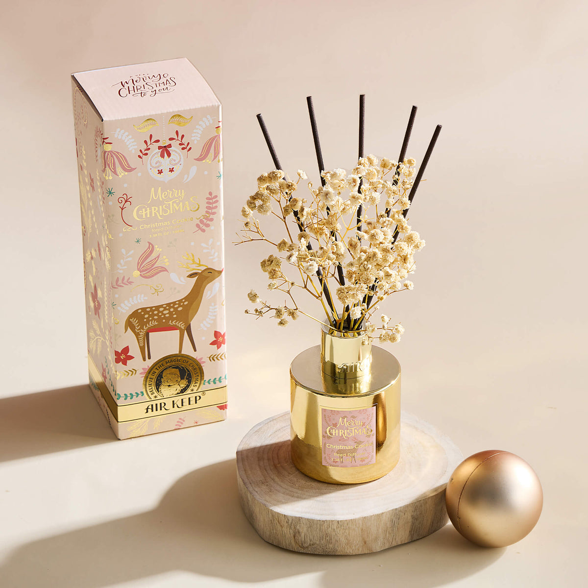 Airkeep Christmas Cookie Christmas Floral 100ml Reed Diffuser