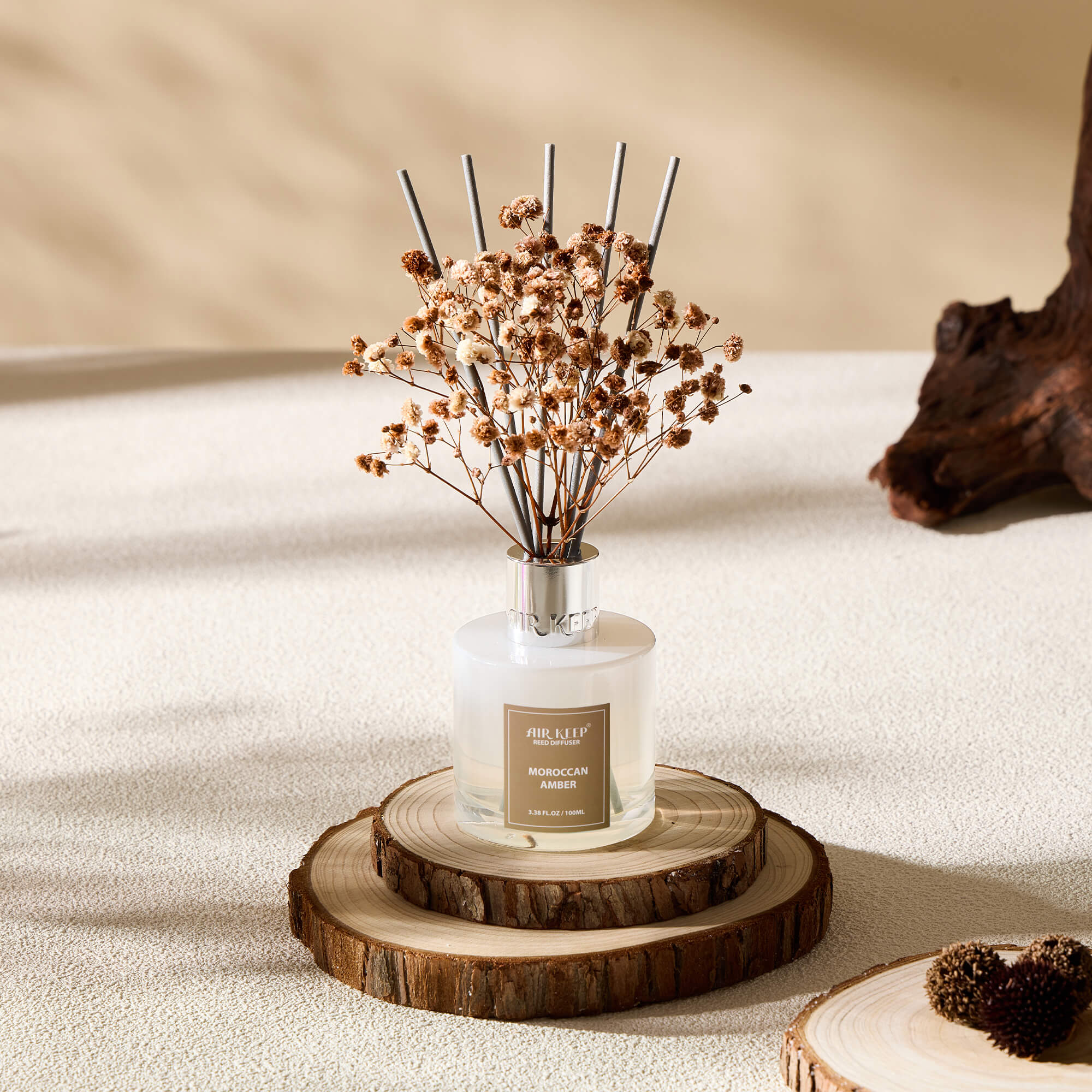 Airkeep Moroccan Amber Reed Diffuser Set