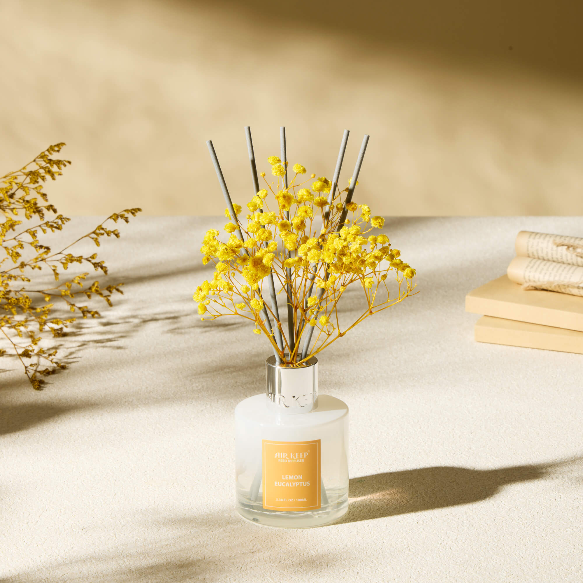 Airkeep Lemon Eucalyptus Reed Diffuser Set