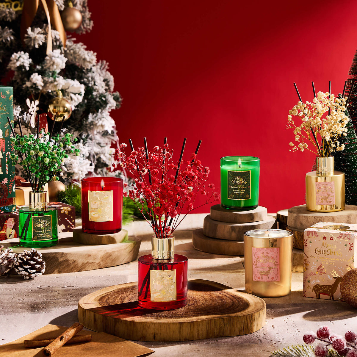 Airkeep Christmas Cookie Christmas Floral 100ml Reed Diffuser