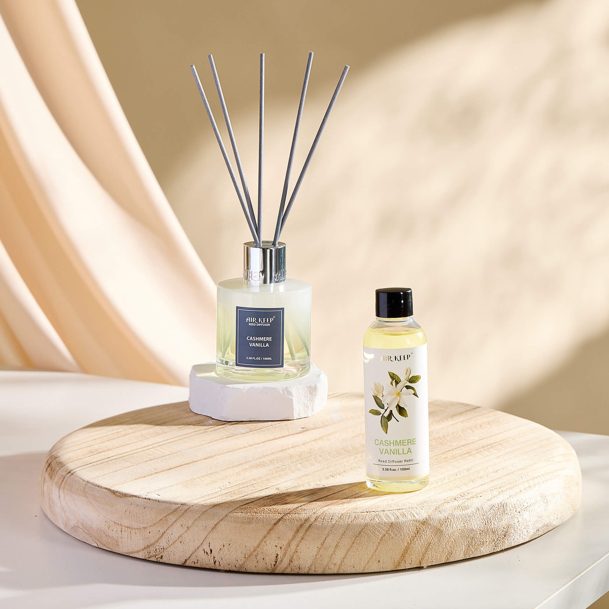 Airkeep Cashmere Vanilla Reed Diffuser Oil Refill