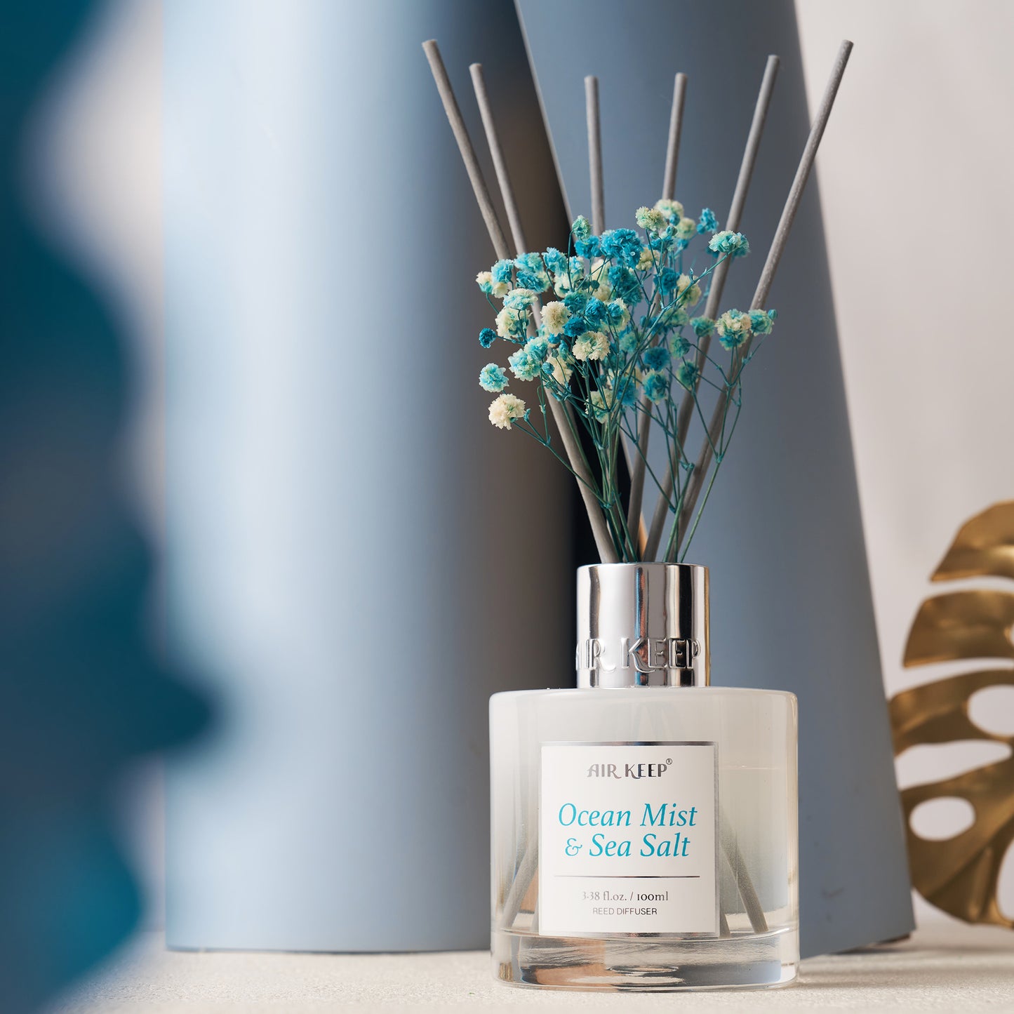 Airkeep Ocean Mist & Sea Salt Reed Diffuser Set 3.38 fl oz