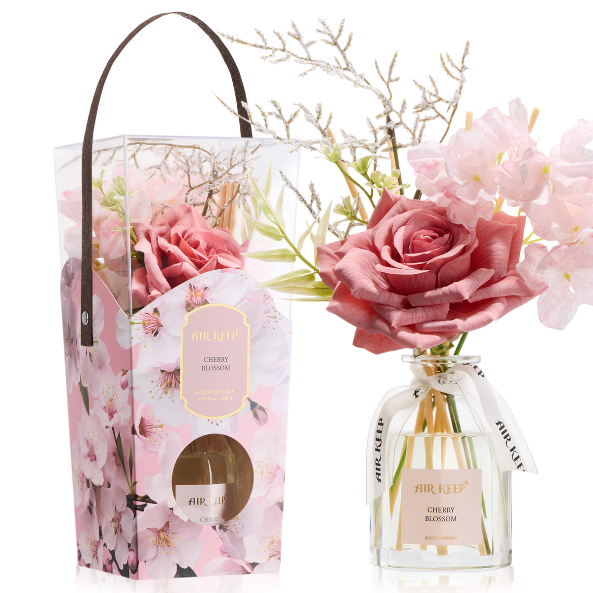 Airkeep Cherry Blossom Floral 120ml Reed Diffuser