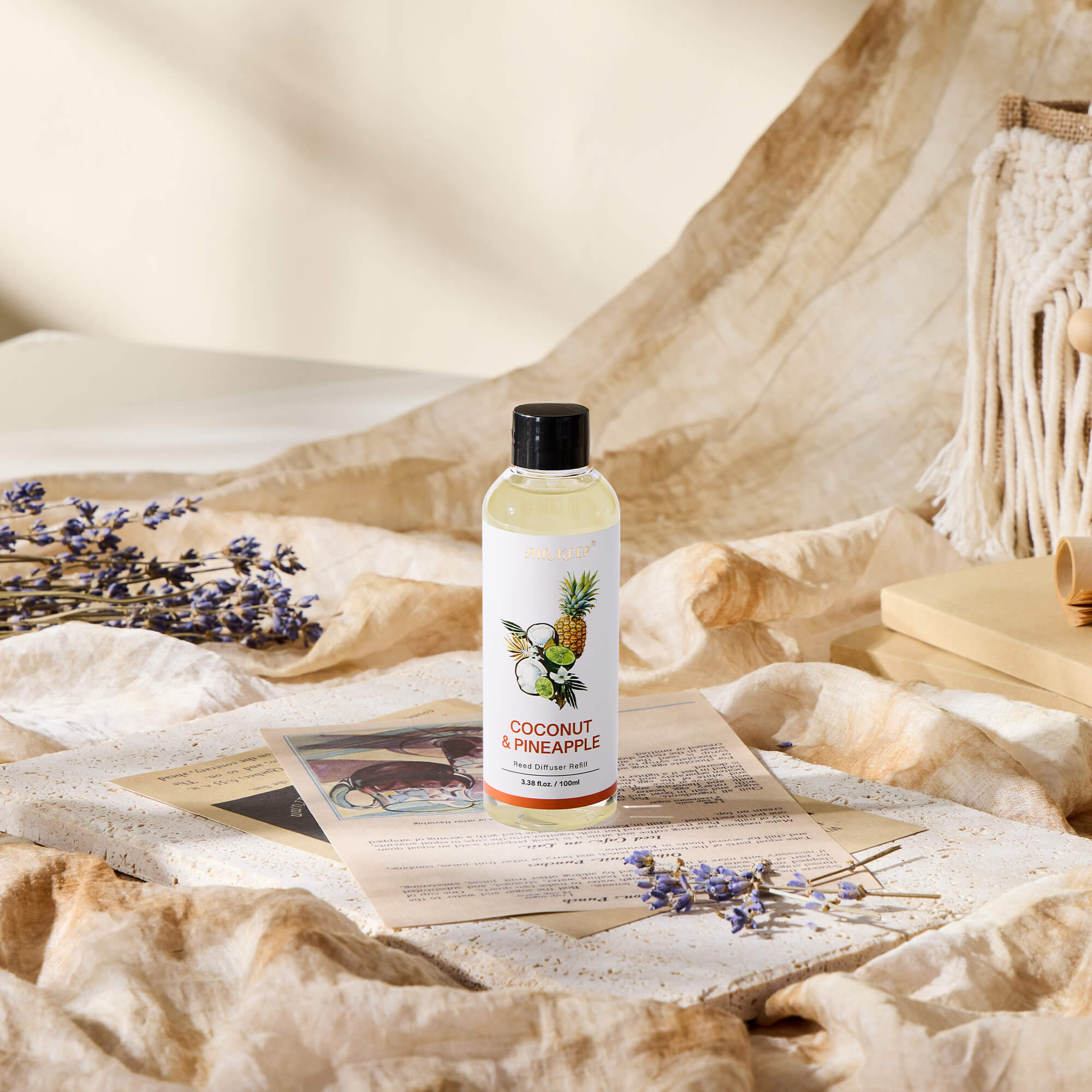 Airkeep Coconut&Pineapple Reed Diffuser Oil Refill
