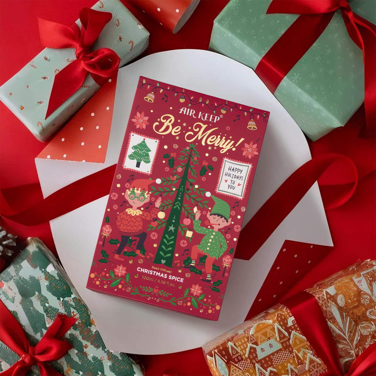 Airkeep Christmas Spice Christmas Hemisphere 100ml Reed Diffuser