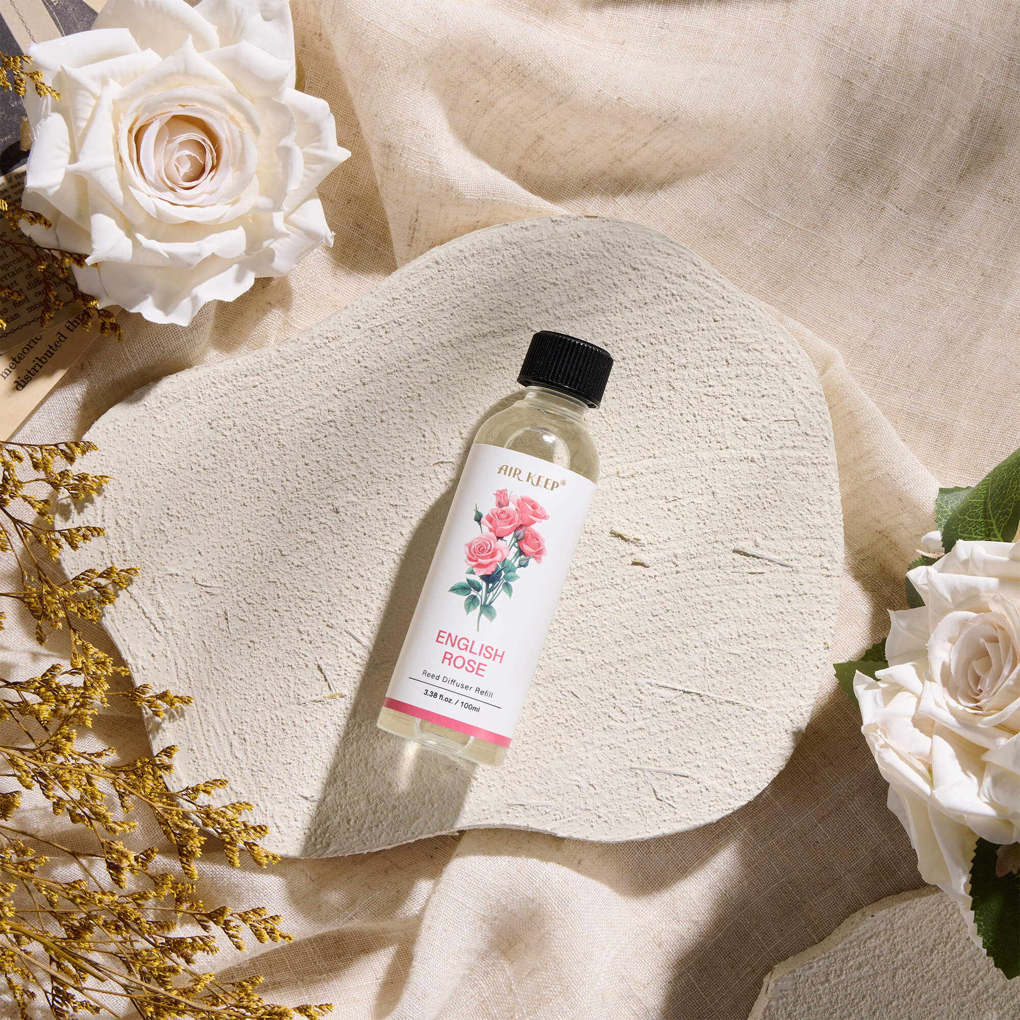 Airkeep English Rose Reed Diffuser Oil Refill