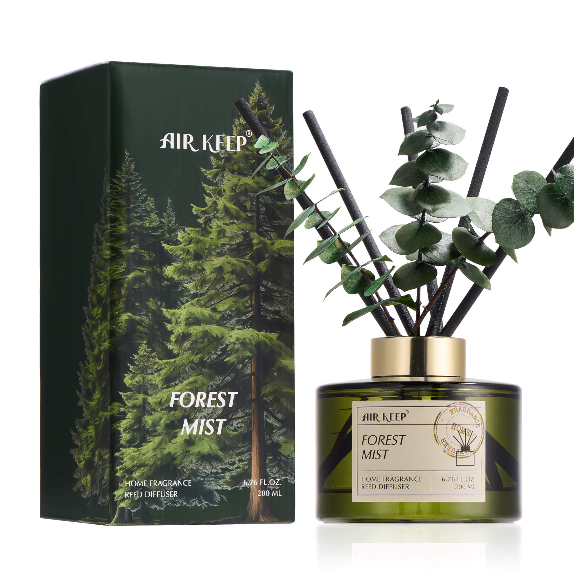 Airkeep Forest Mist Reed Diffuser Set