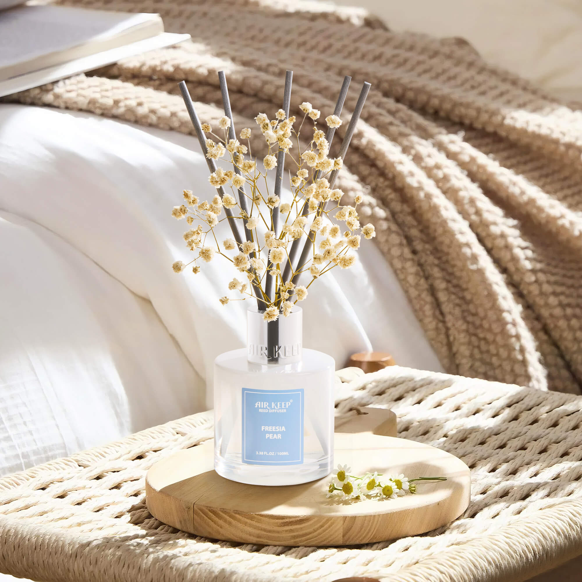 Airkeep Freesia Pear Reed Diffuser Set