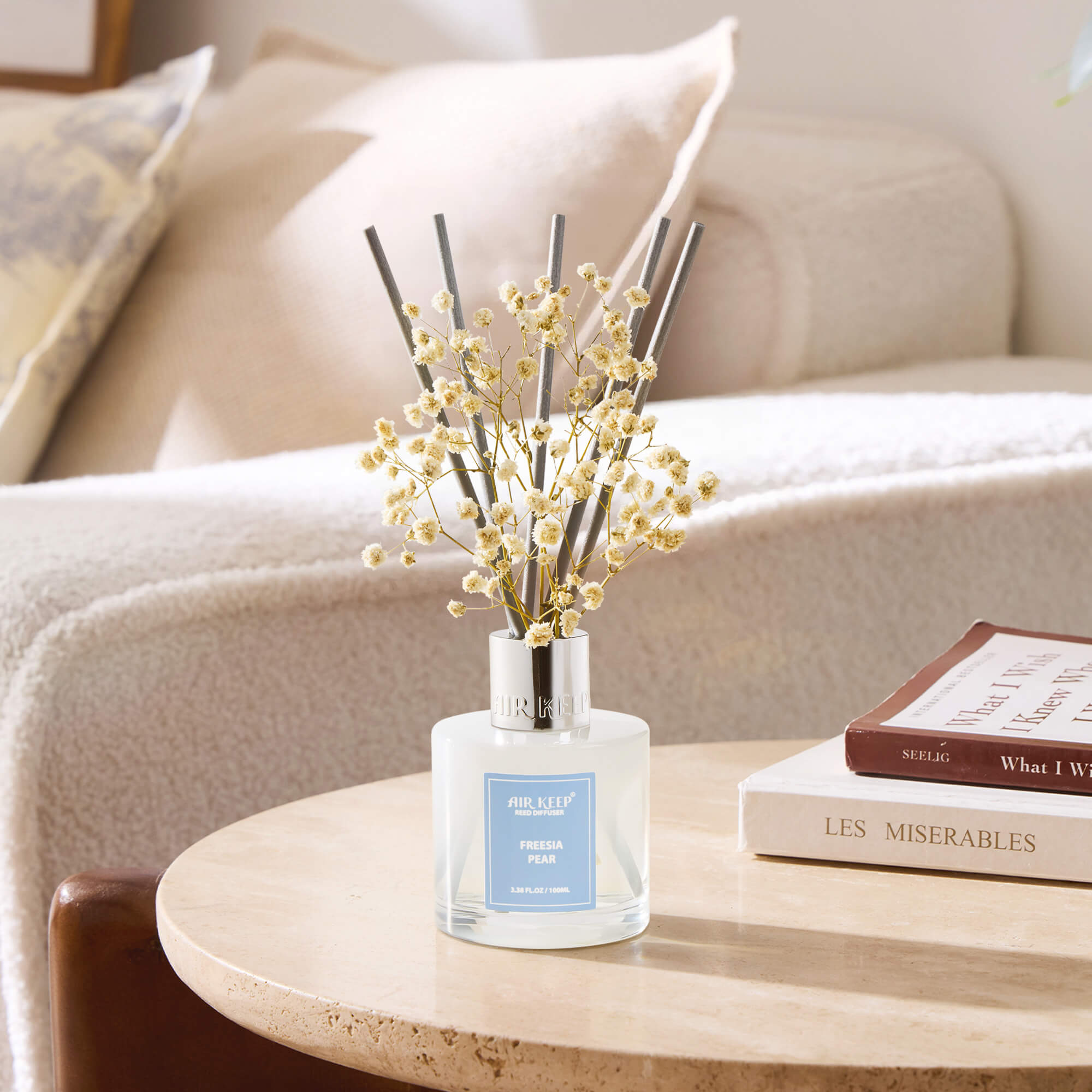 Airkeep Freesia Pear Reed Diffuser Set