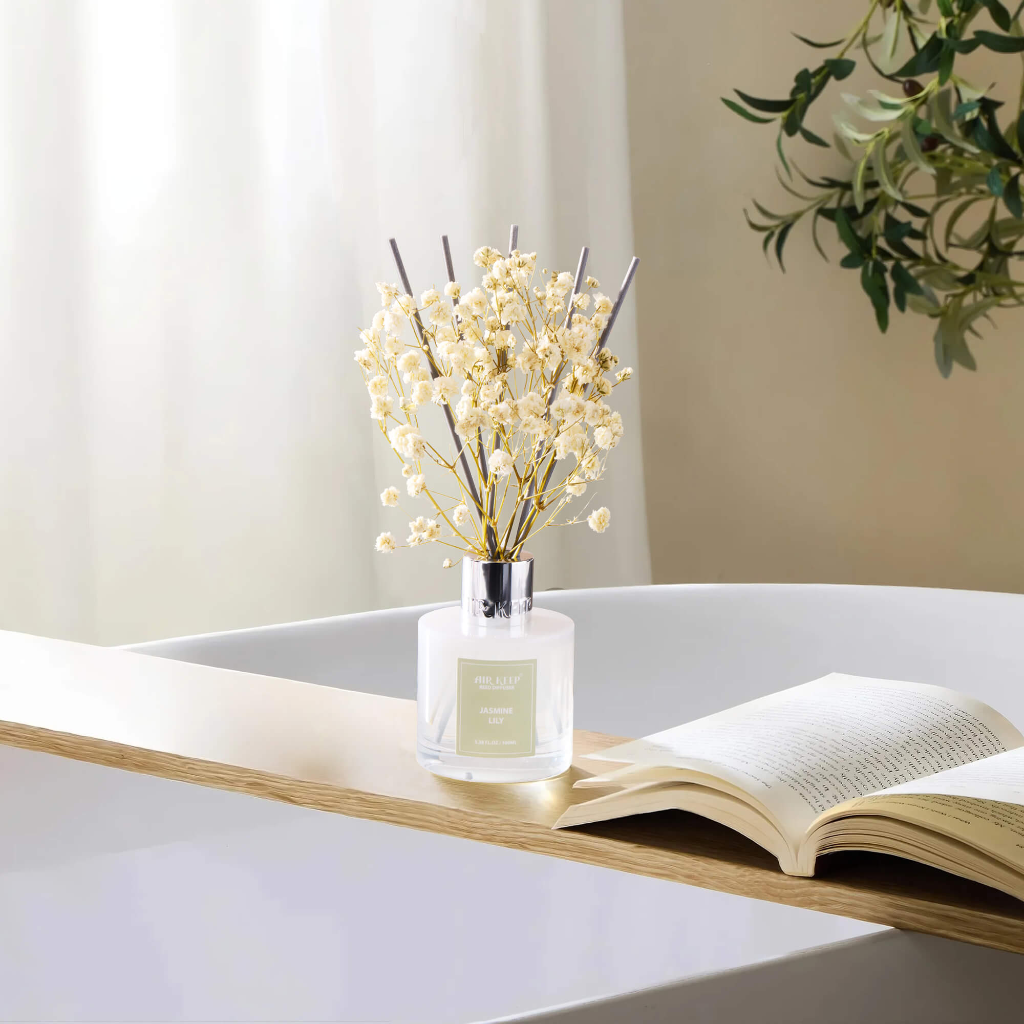 Airkeep Jasmine Lily Reed Diffuser Set