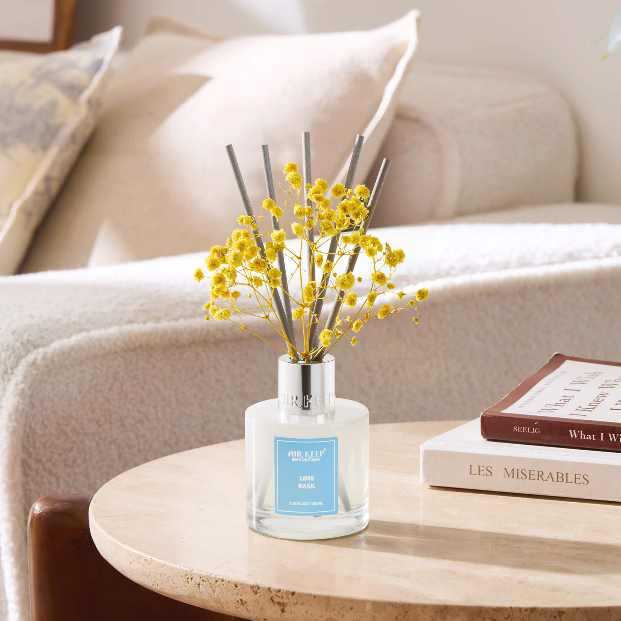 Airkeep Lime Basil Reed Diffuser Set