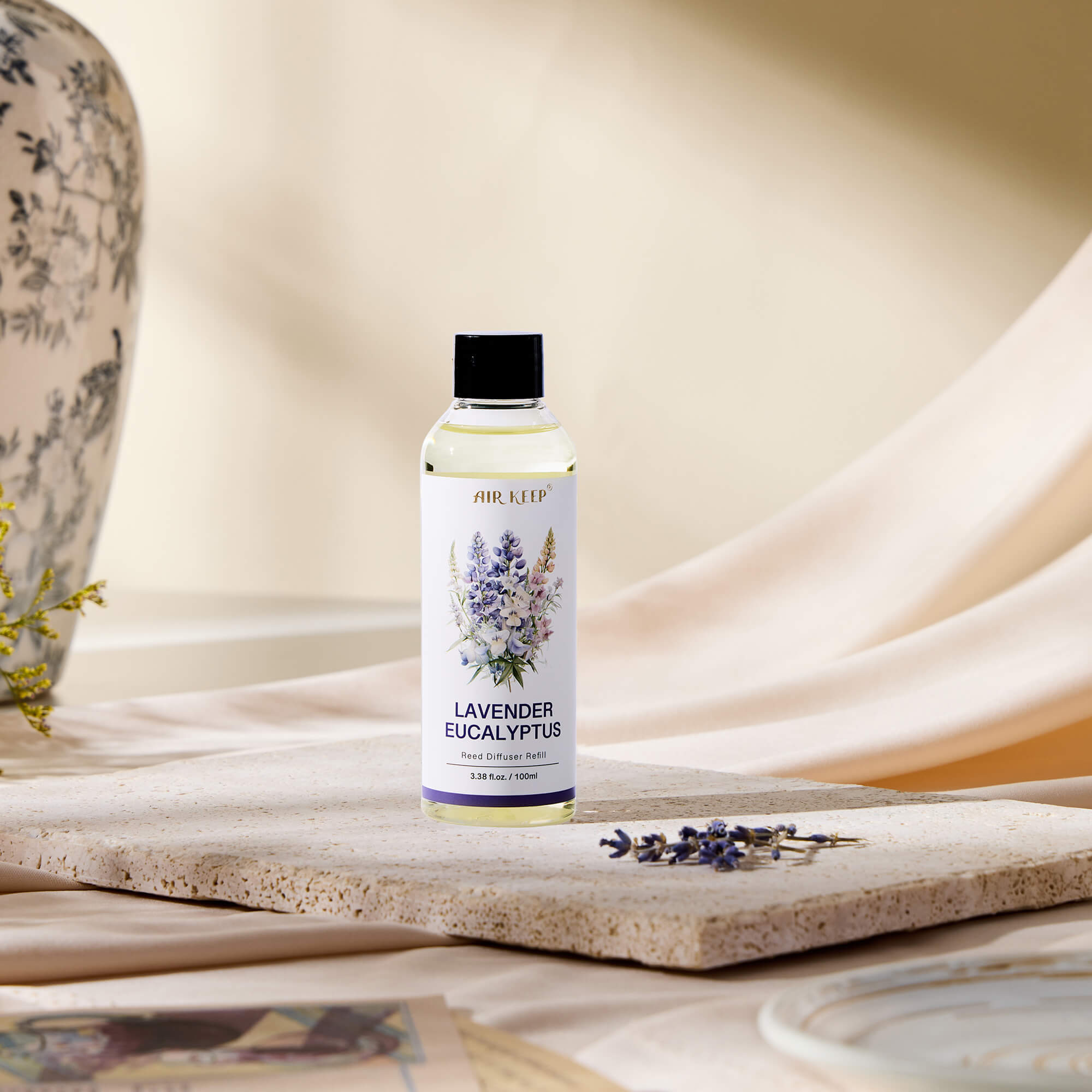 Airkeep Lavender Eucalyptus Reed Diffuser Oil Refill