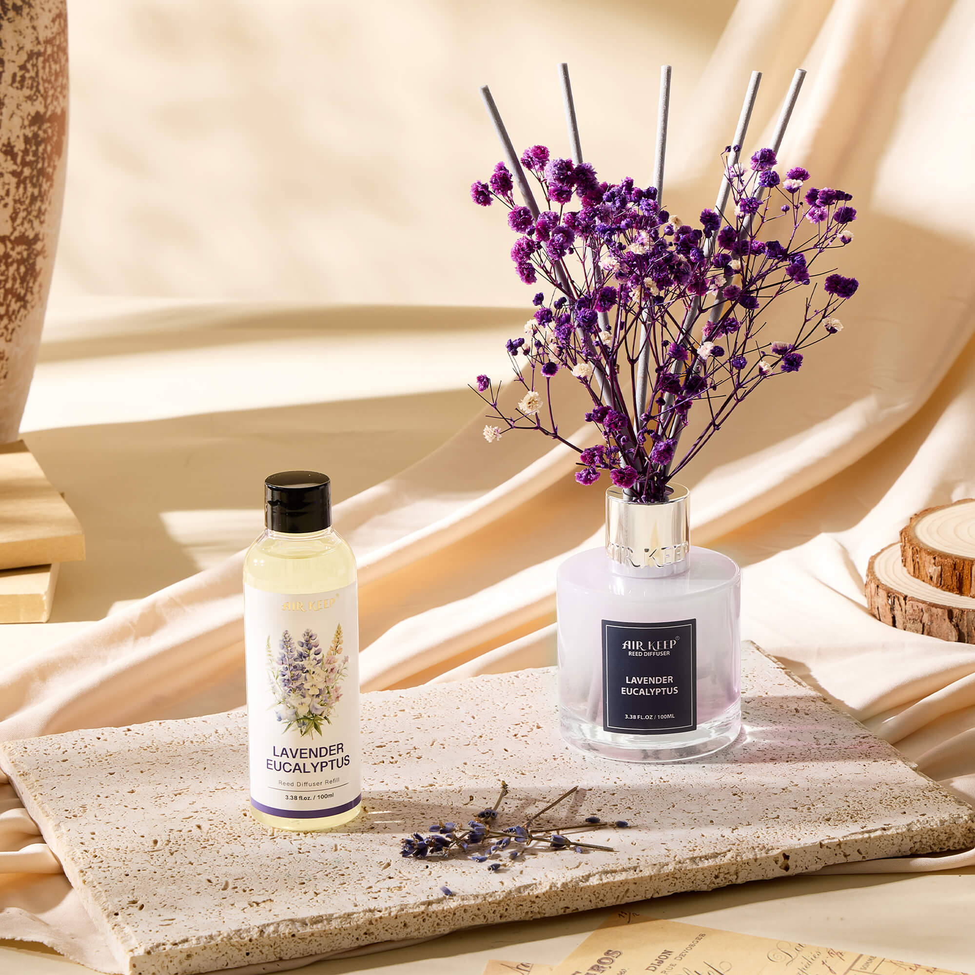 Airkeep Lavender Eucalyptus Reed Diffuser Oil Refill