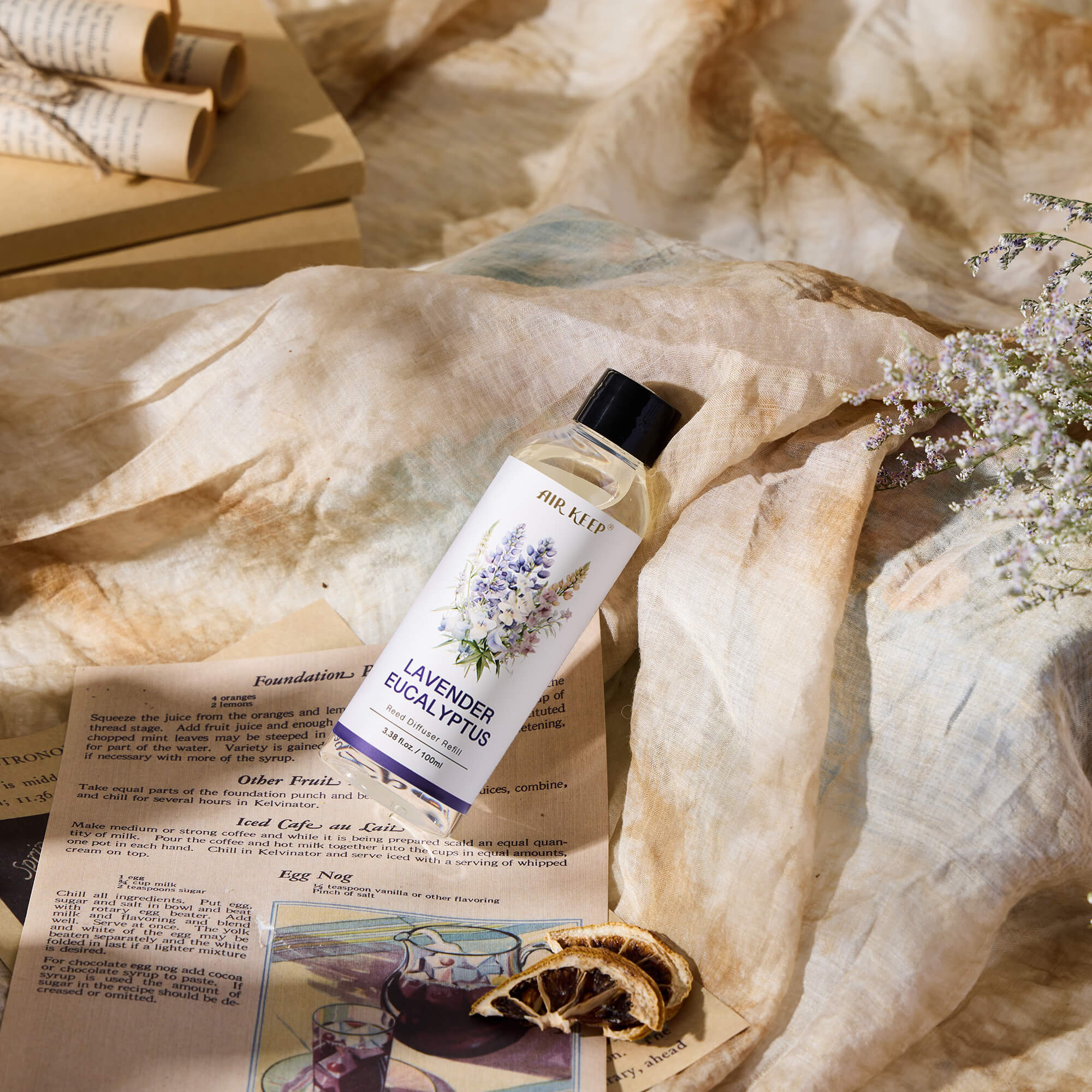Airkeep Lavender Eucalyptus Reed Diffuser Oil Refill