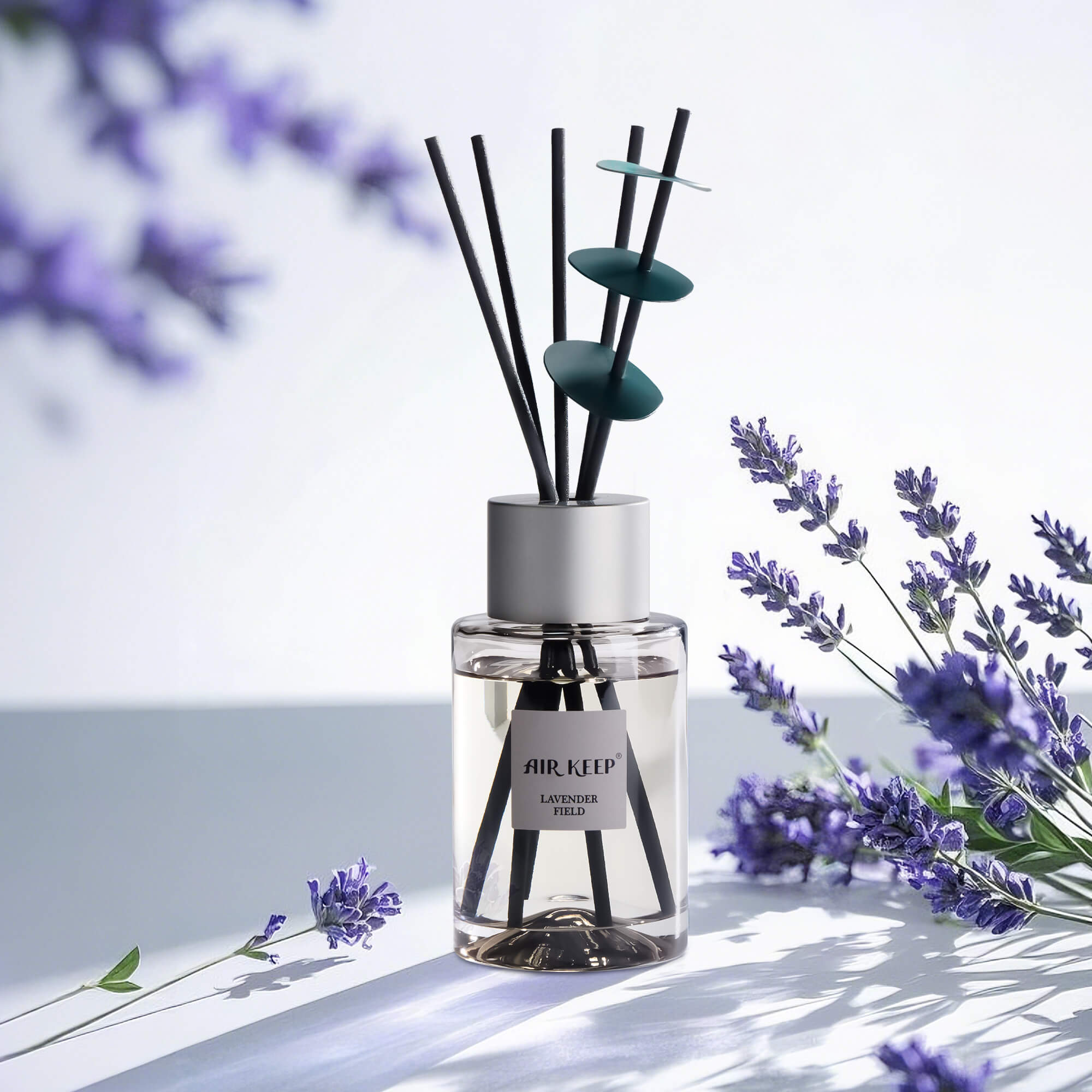 Airkeep Lavender Field Grey Reed Diffuser
