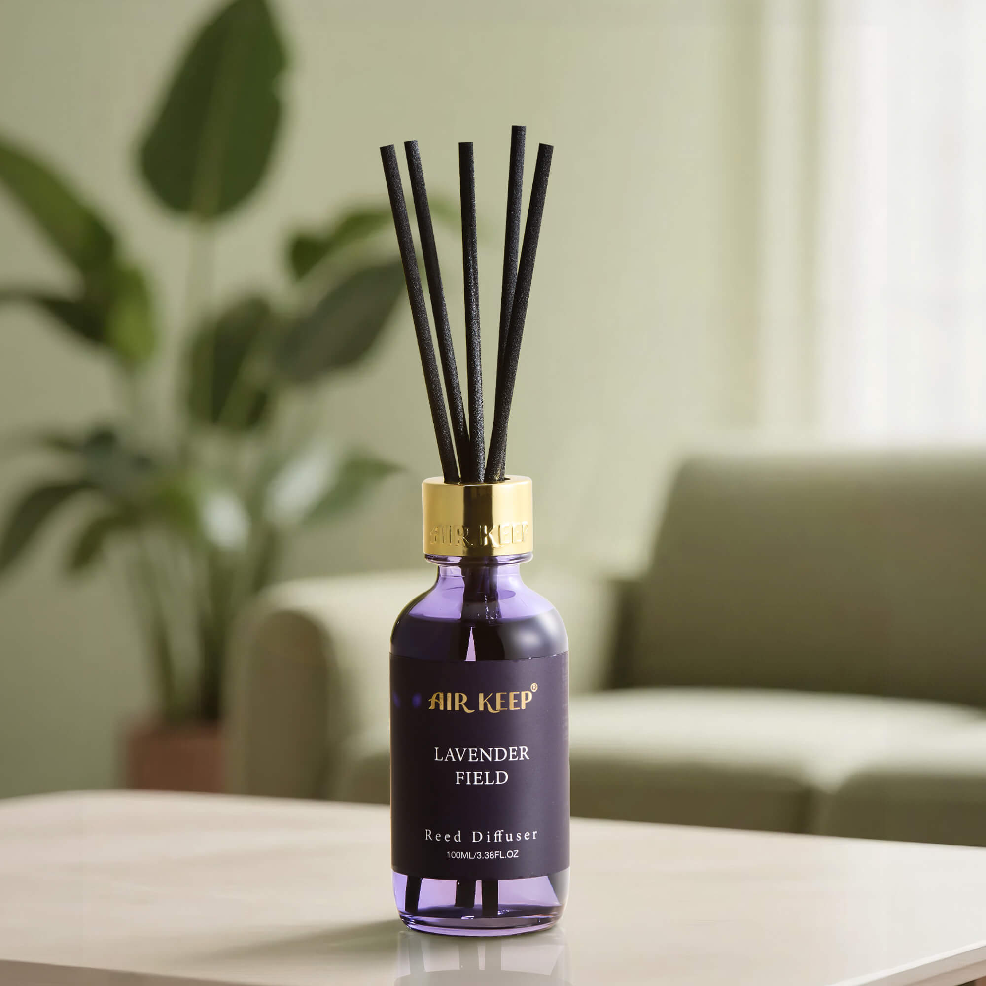 Airkeep Lavender Field Reed Diffuser Set
