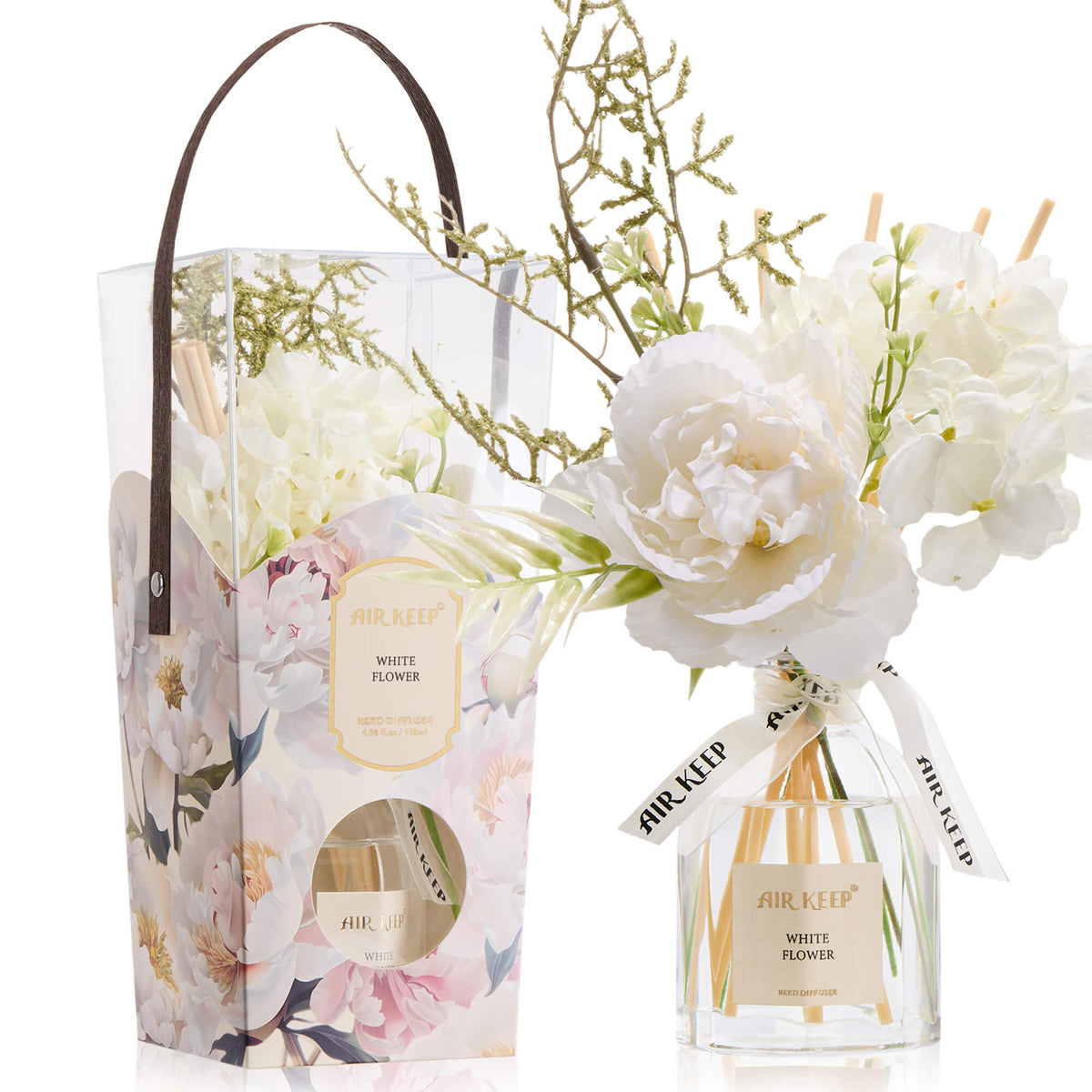 Airkeep White Flower Floral 120ml Reed Diffuser
