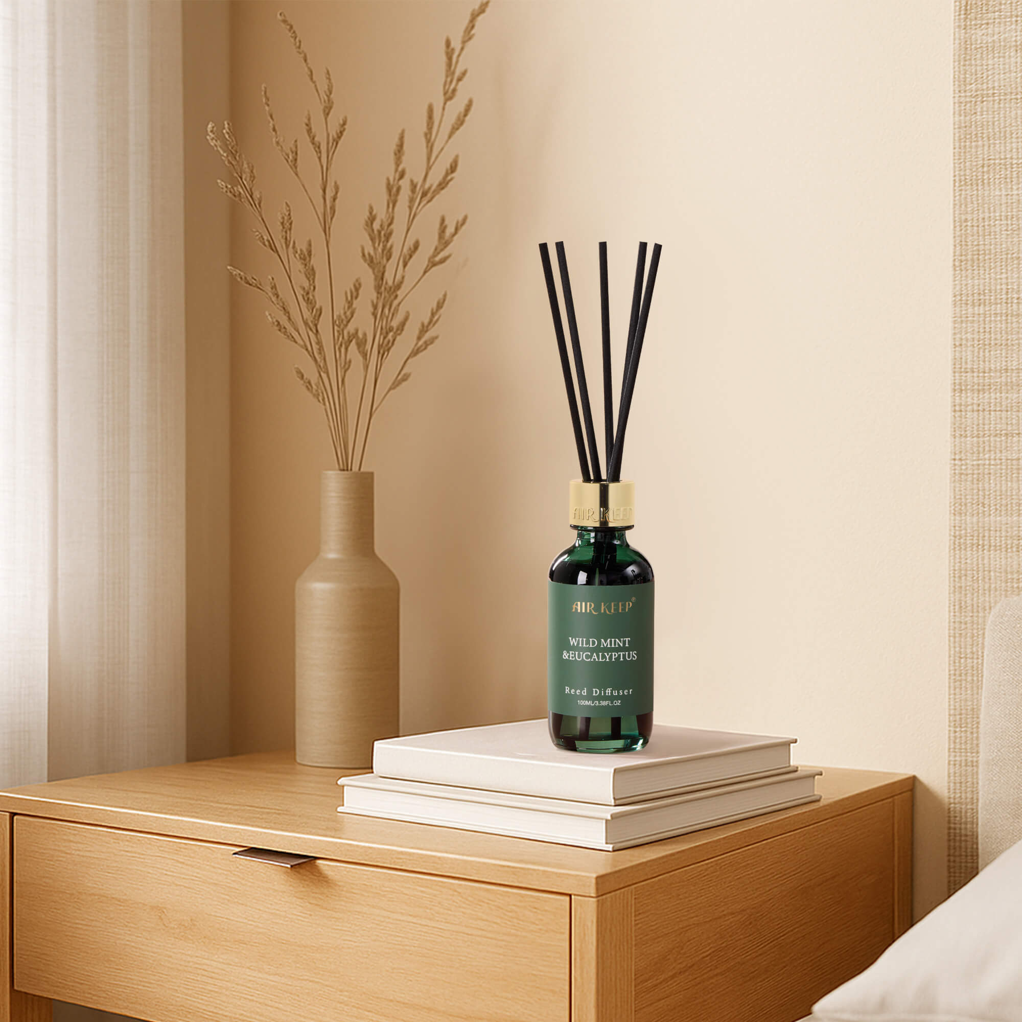 Airkeep Wild Mint&Eucalyptus Reed Diffuser Set