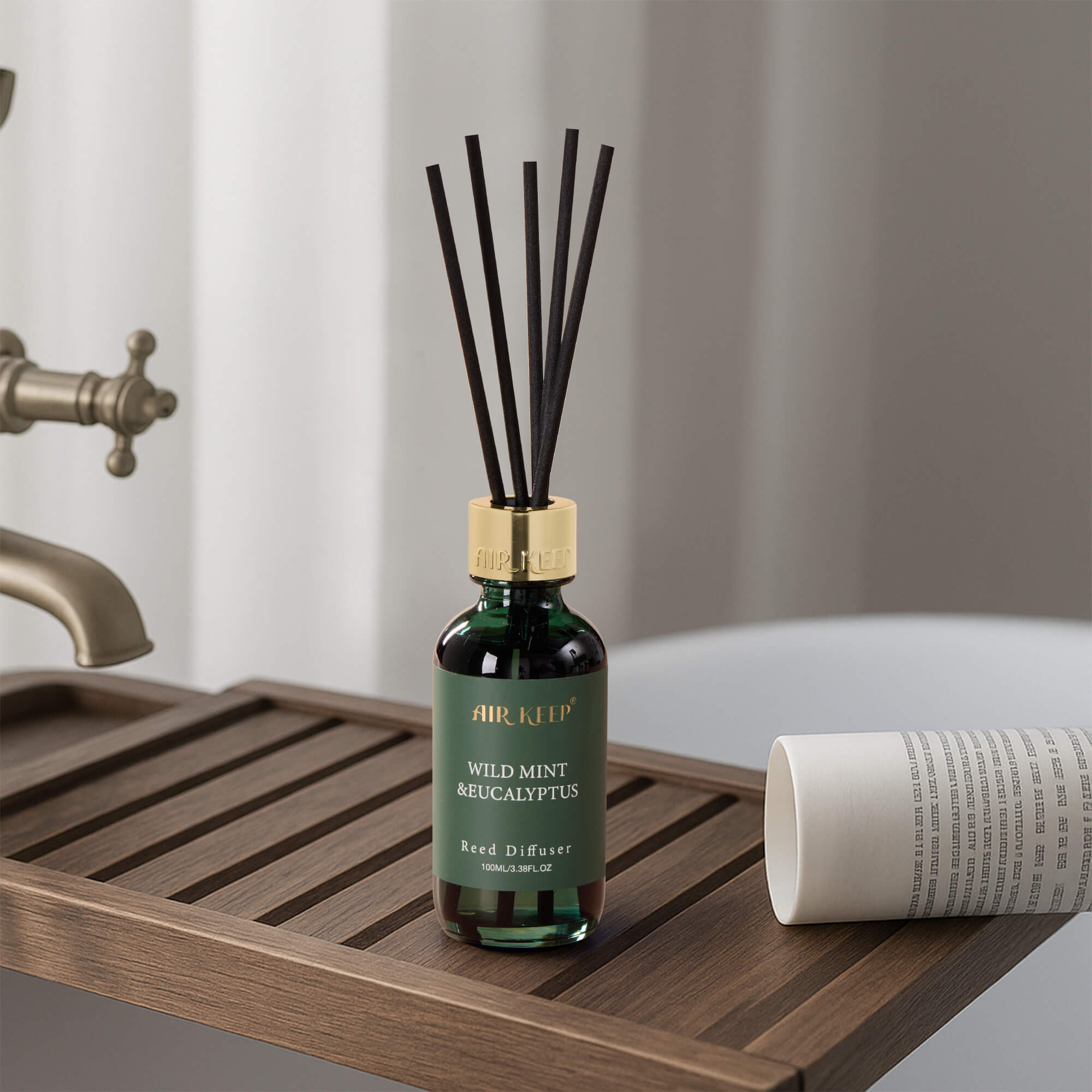 Airkeep Wild Mint&Eucalyptus Reed Diffuser Set