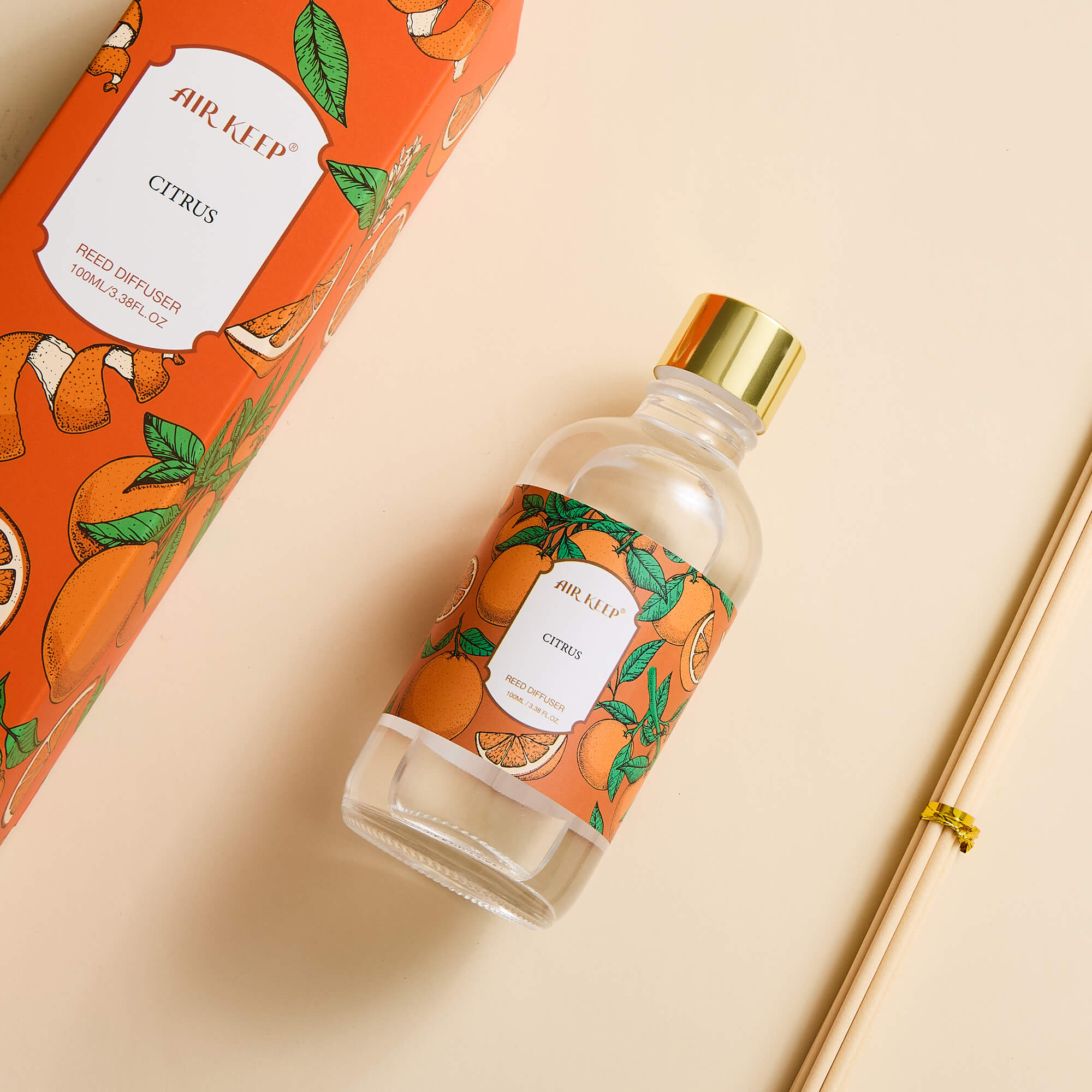Airkeep Citrus Reed Diffuser Oil Set