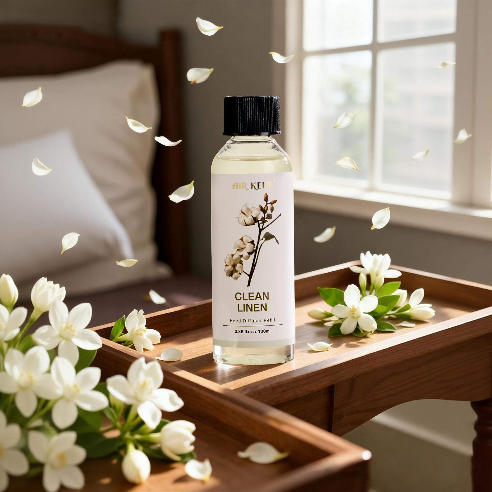 Airkeep Clean Linen Reed Diffuser Oil Refill