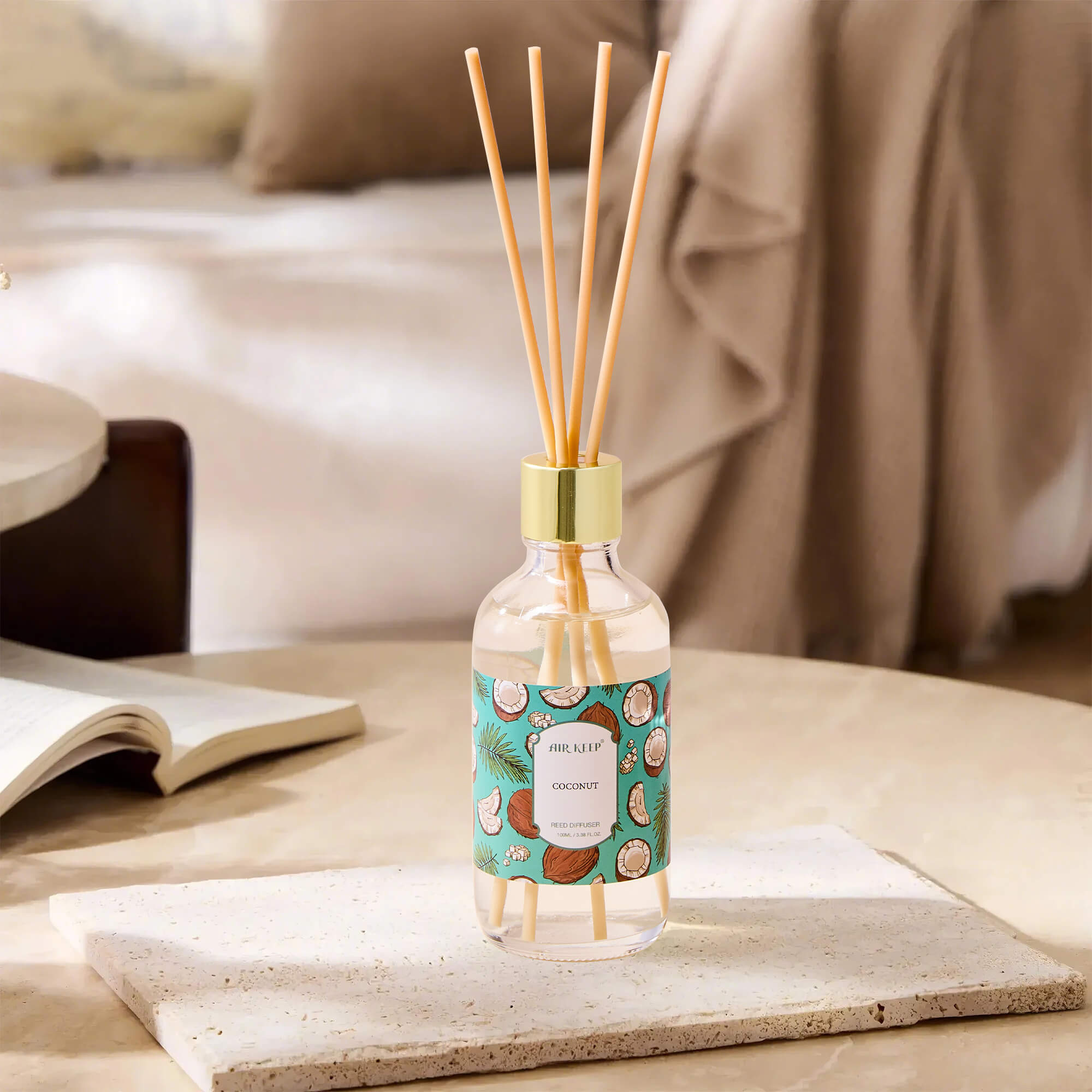 Airkeep Coconut Reed Diffuser Oil Set