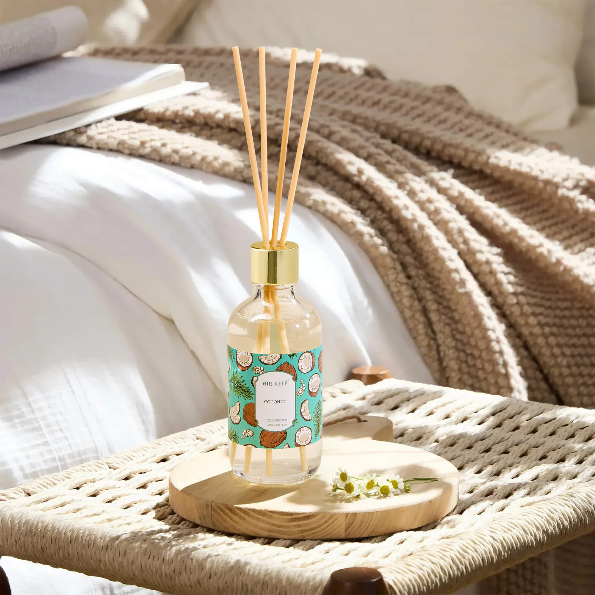 Airkeep Coconut Reed Diffuser Oil Set