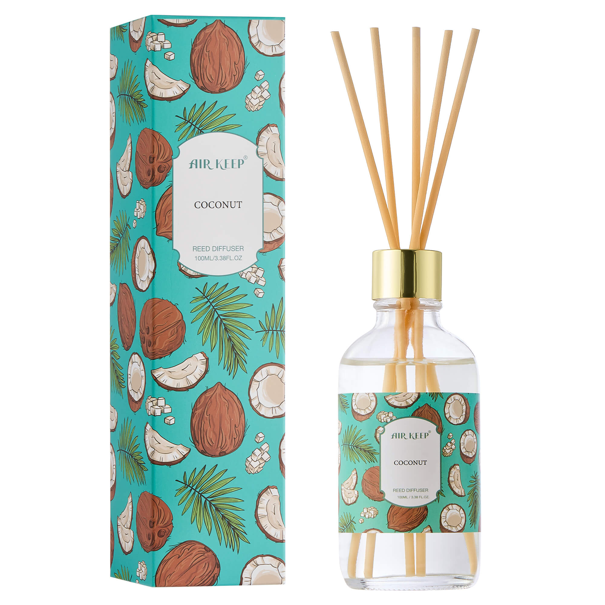 Airkeep Coconut Reed Diffuser Oil Set