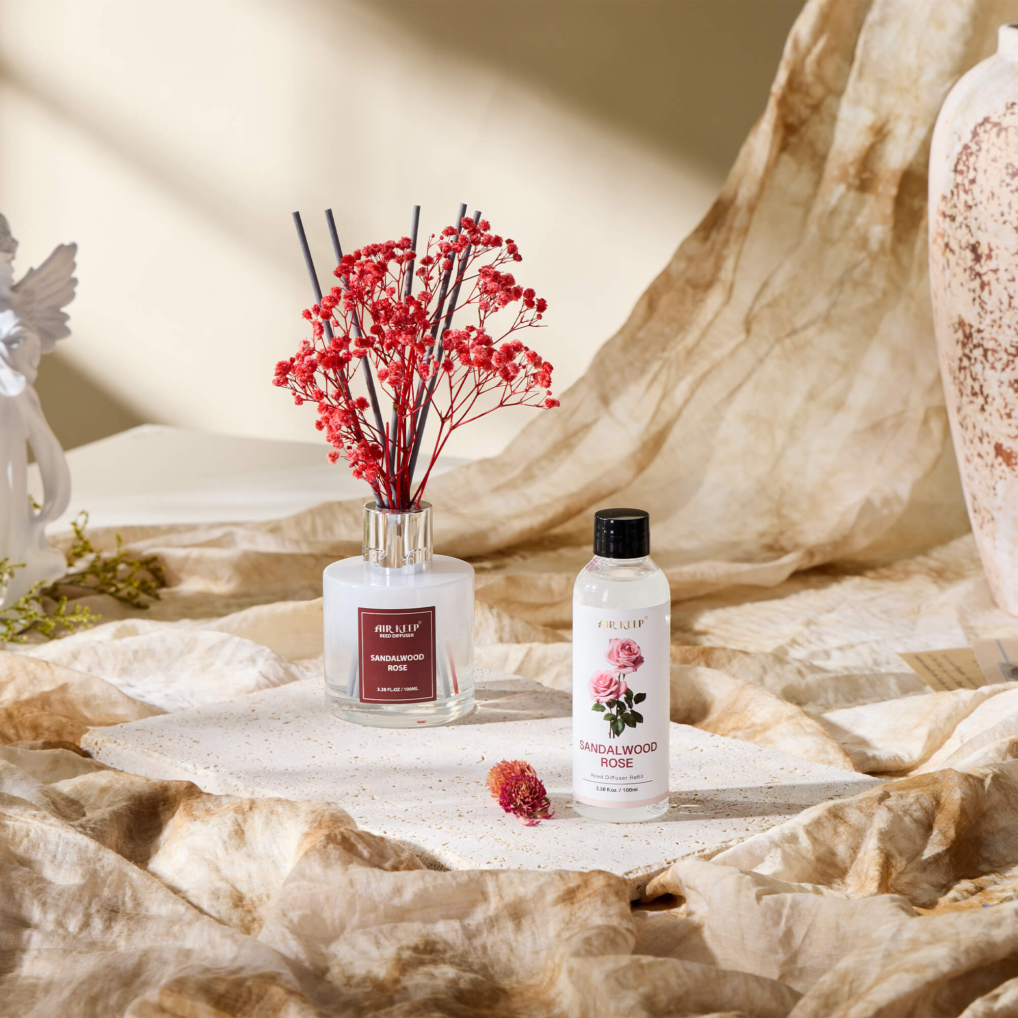 Airkeep Sandalwood Rose Reed Diffuser Oil Refill