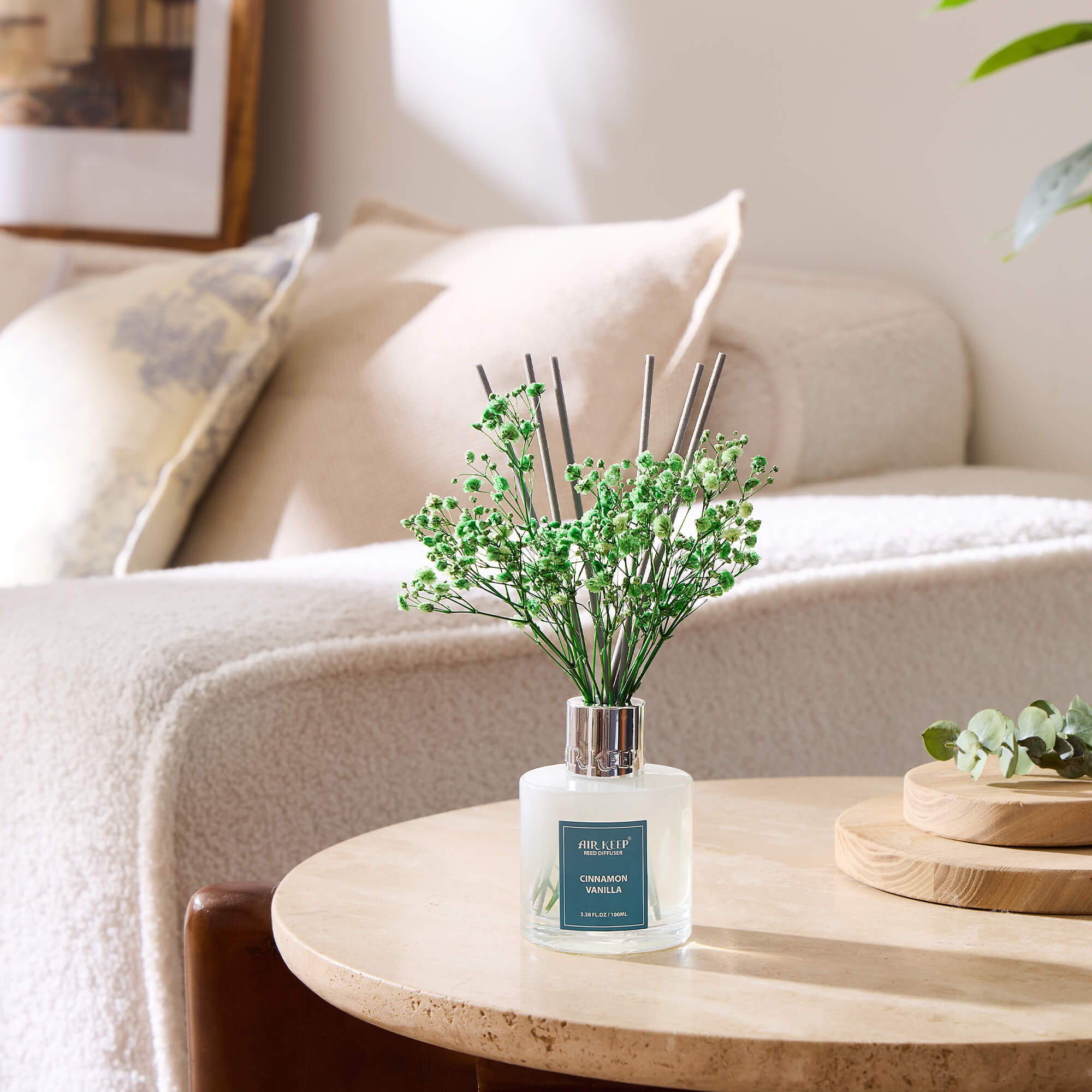 Airkeep Cinnamon Vanilla Reed Diffuser Set