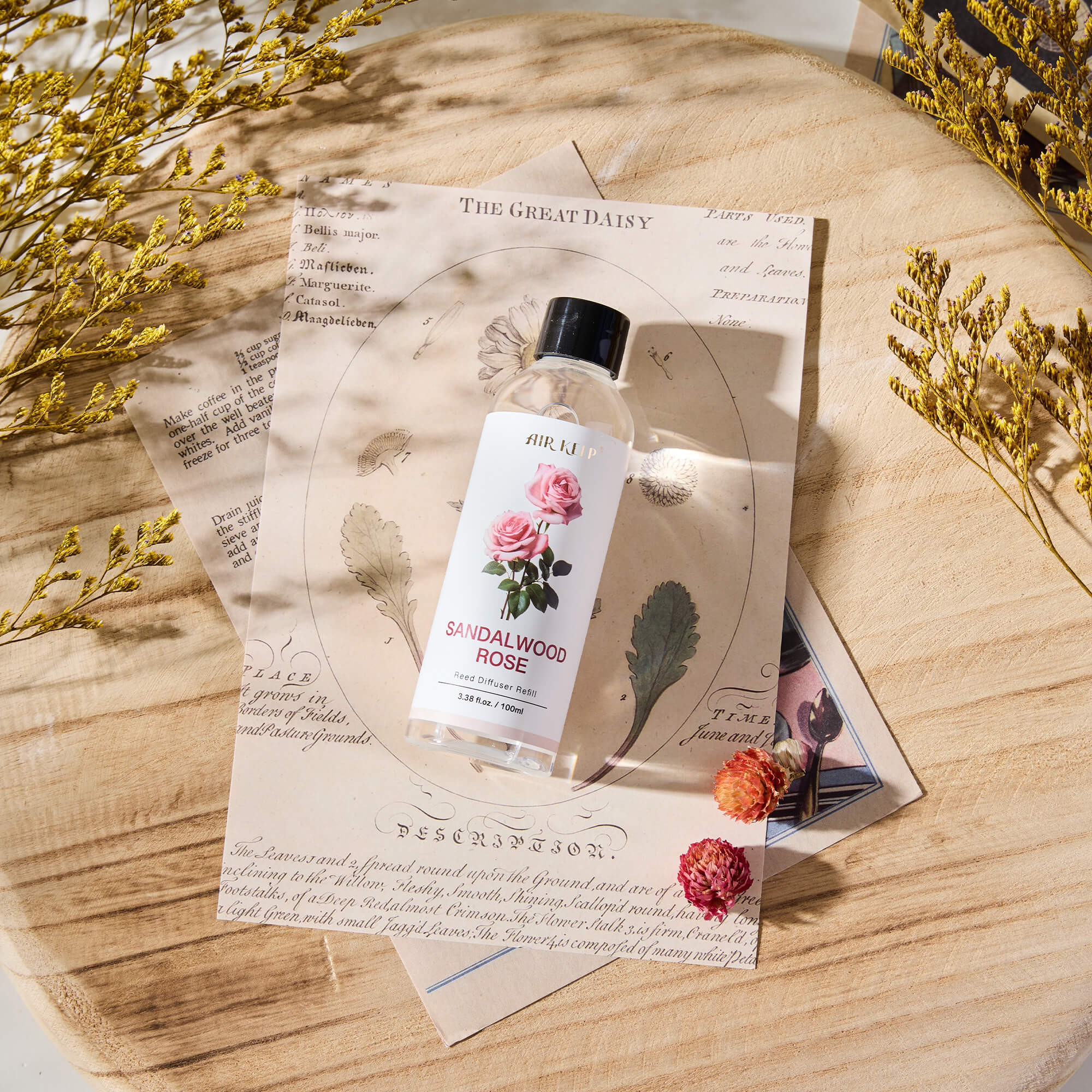 Airkeep Sandalwood Rose Reed Diffuser Oil Refill
