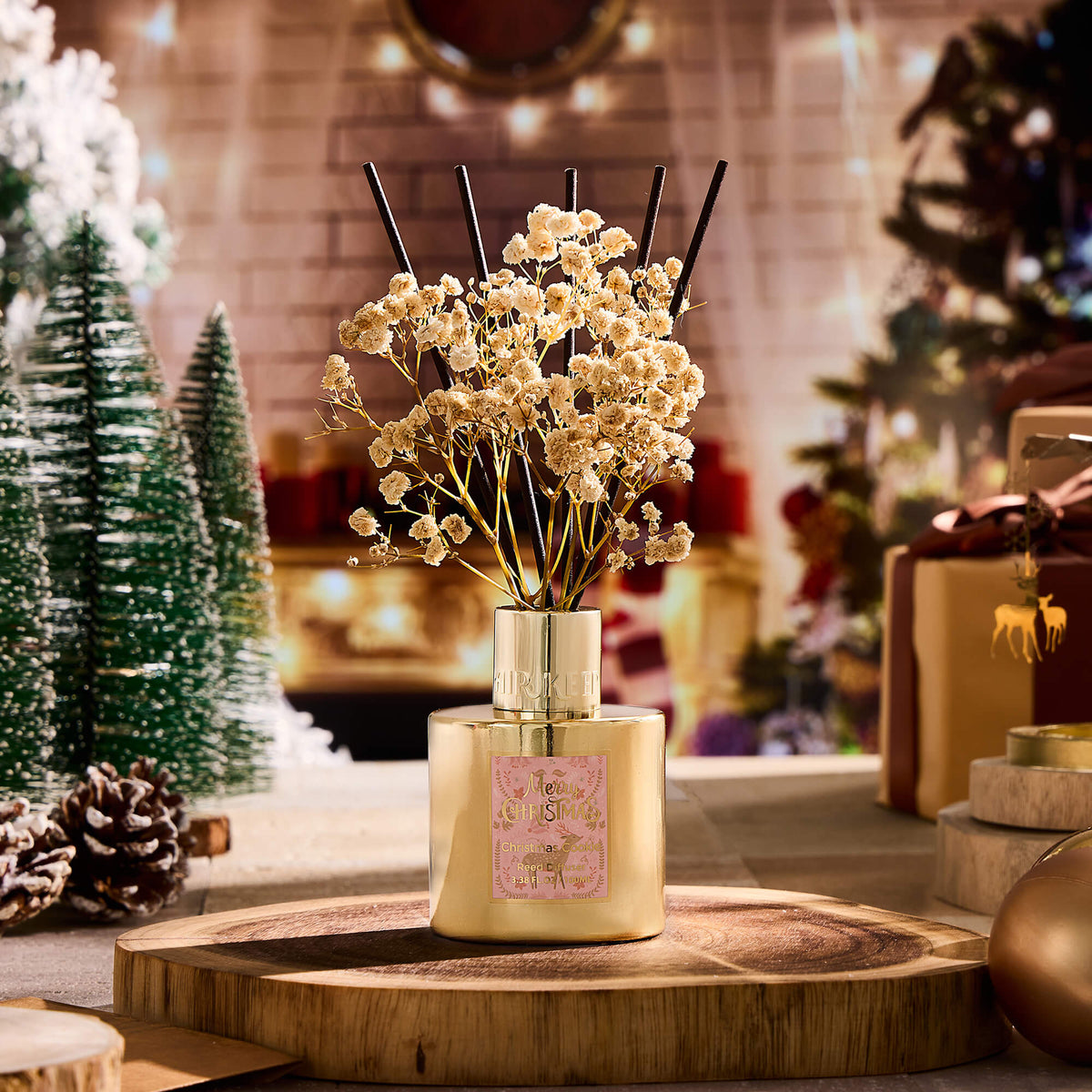 Airkeep Christmas Cookie Christmas Floral  100ml Reed Diffuser