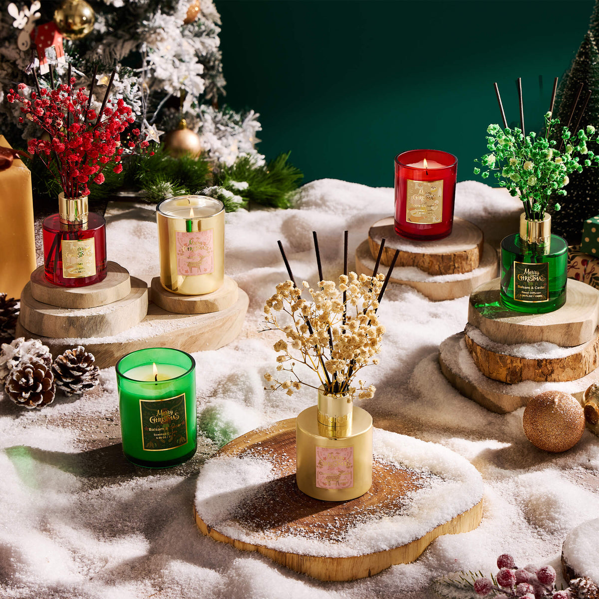 Airkeep Christmas Cookie Christmas Floral  100ml Reed Diffuser