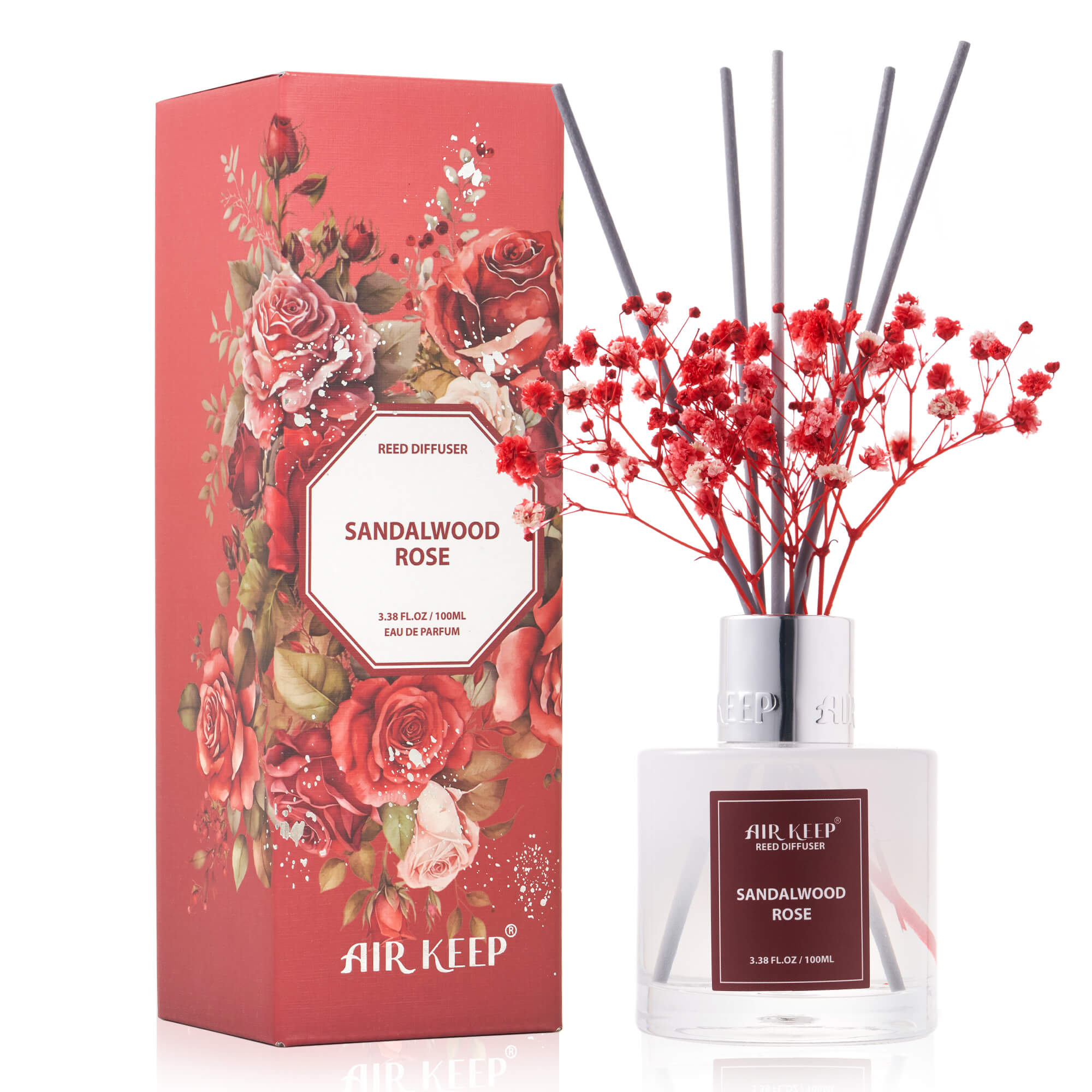 Airkeep Sandalwood Rose Reed Diffuser