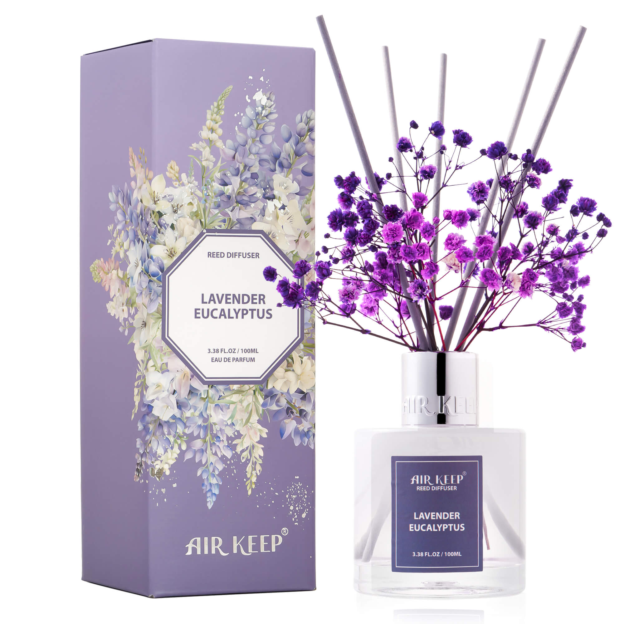 Airkeep Lavender Eucalyptus Reed Diffuser