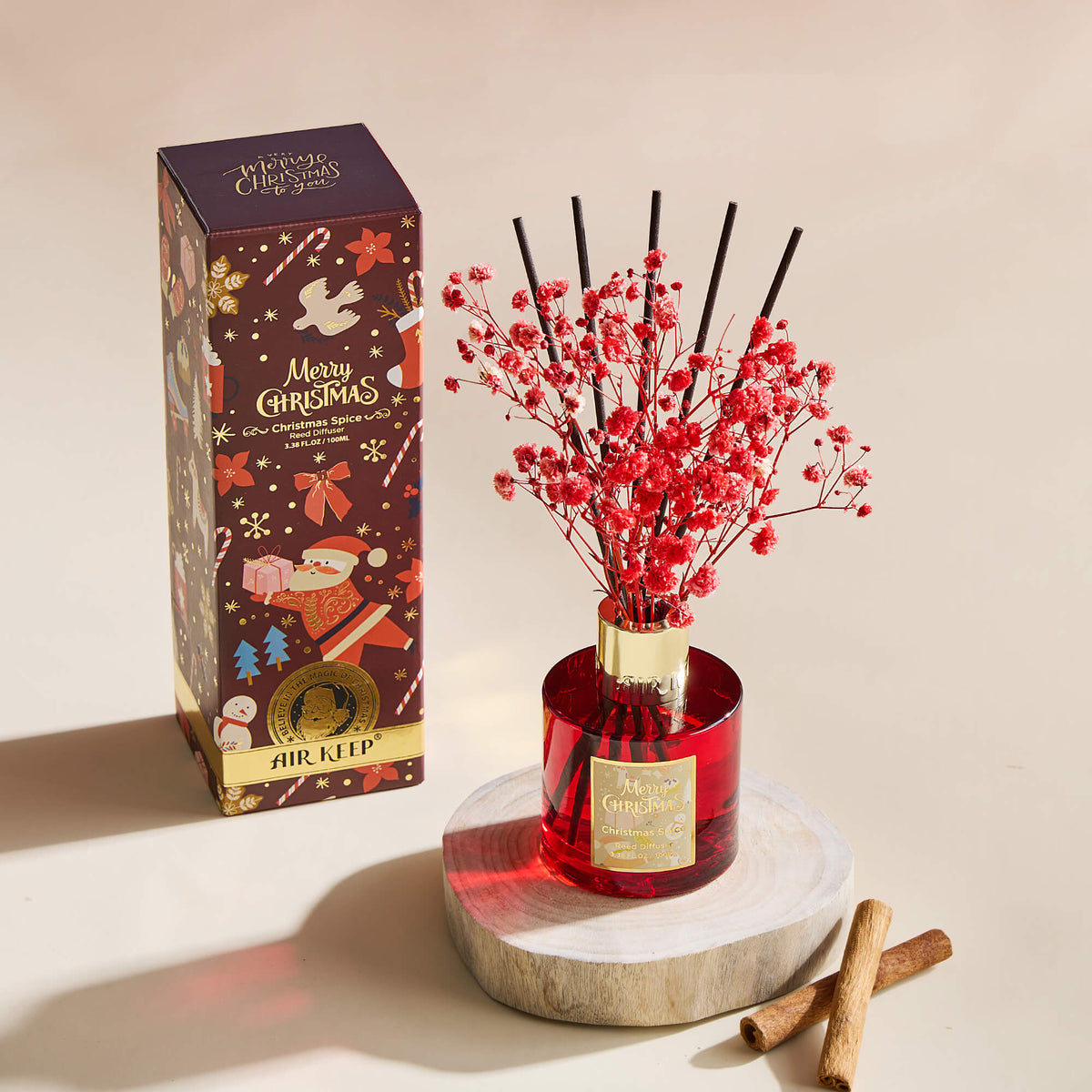 Airkeep Christmas Spice Christmas Floral  100ml Reed Diffuser