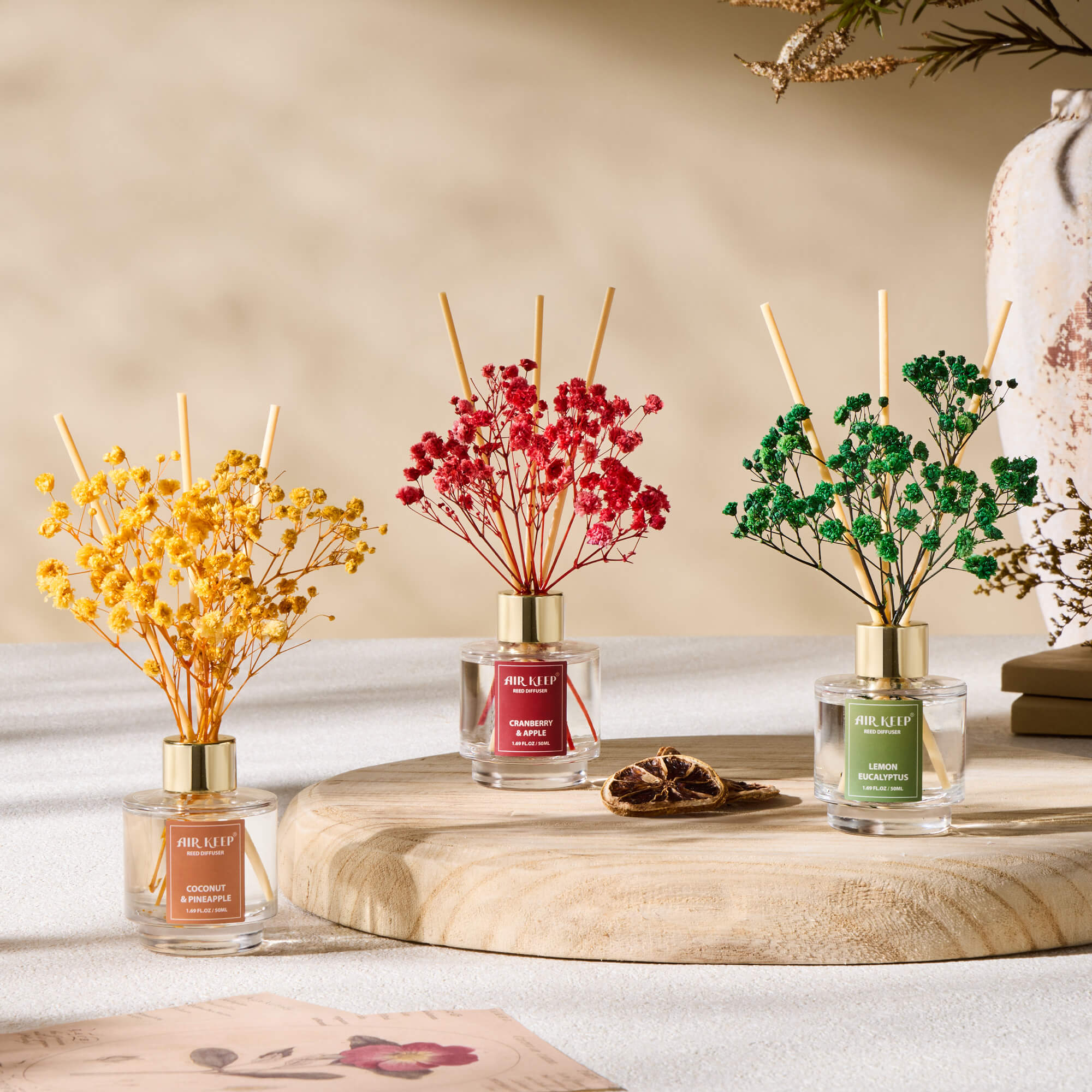 Airkeep Reed Diffuser Set of 3-CLC