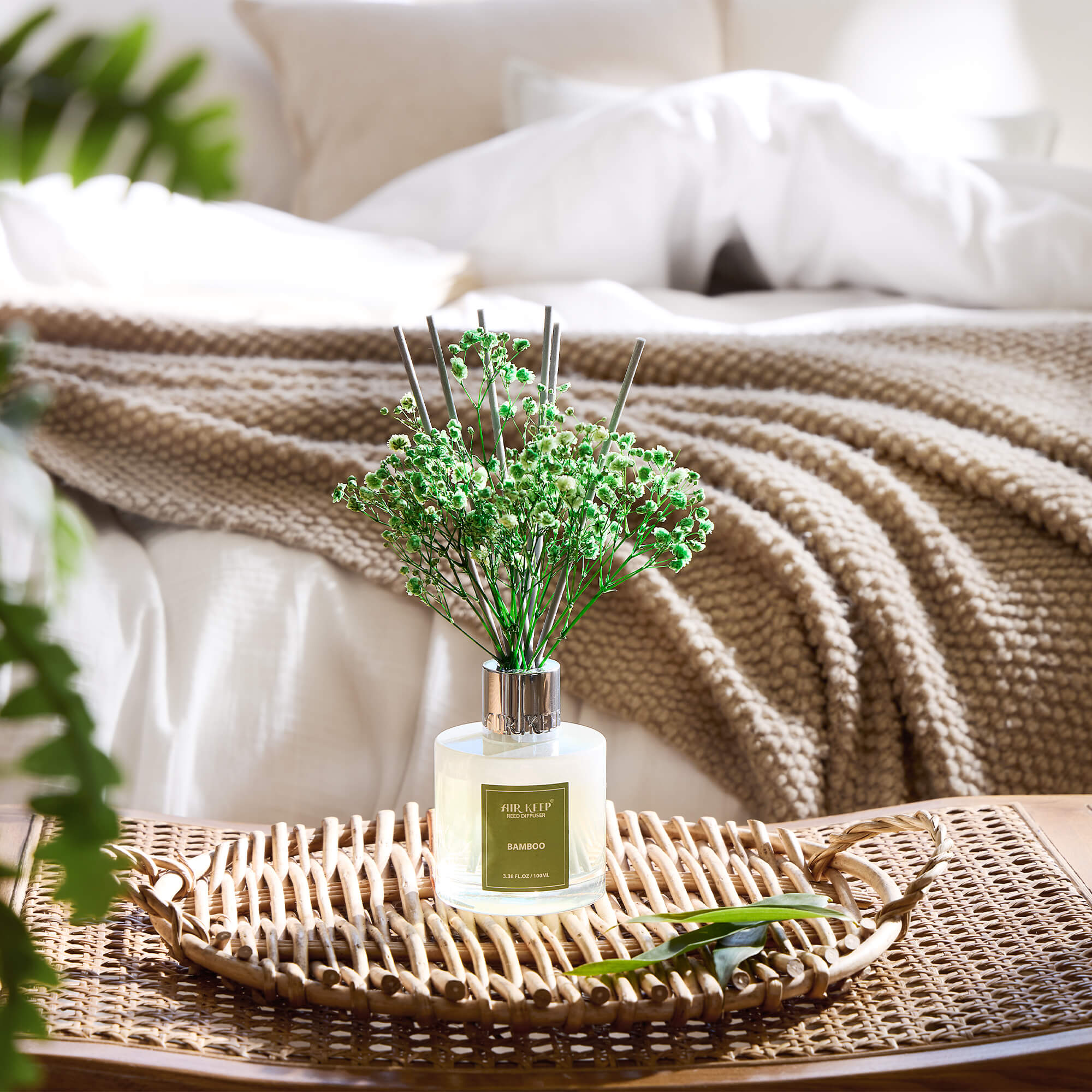 Airkeep Bamboo Reed Diffuser Set