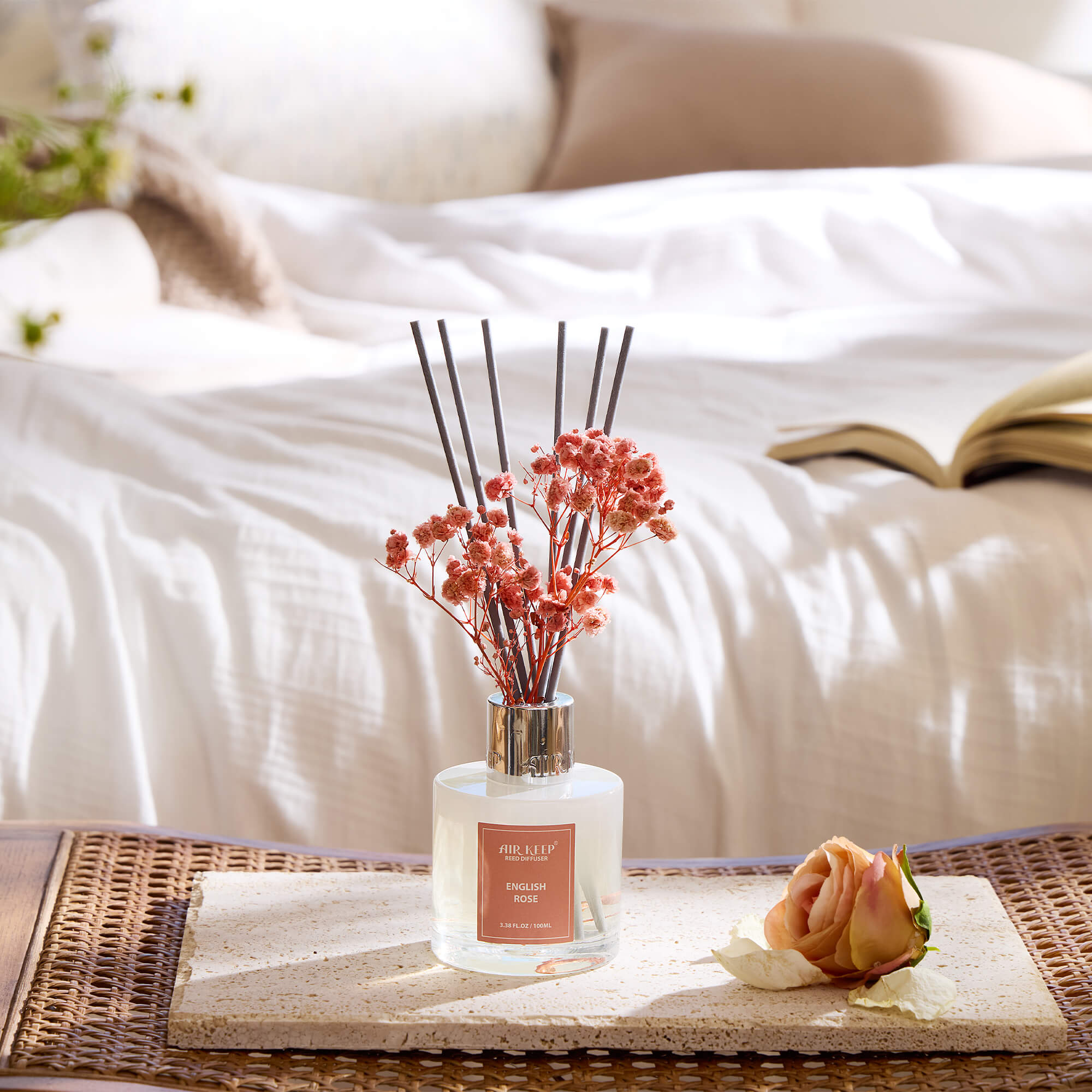 Airkeep English Rose Reed Diffuser