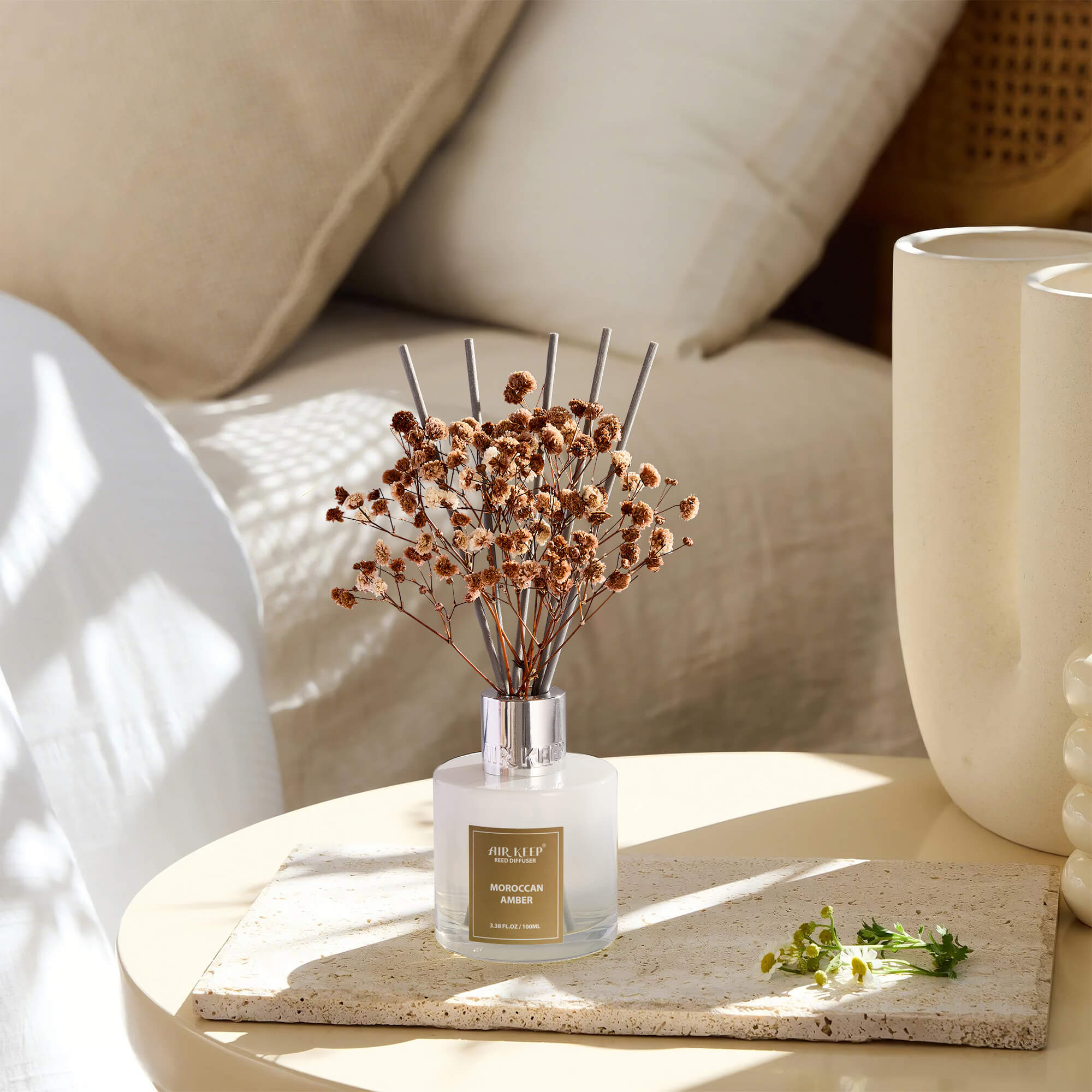 Airkeep Moroccan Amber Reed Diffuser Set