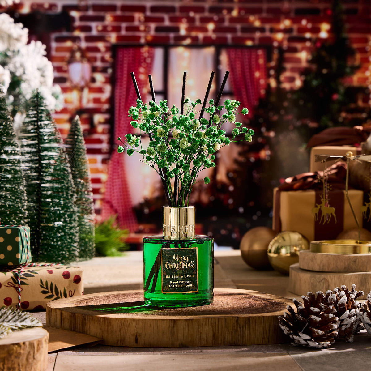 Airkeep Balsam&Cedar Christmas Floral  100ml Reed Diffuser