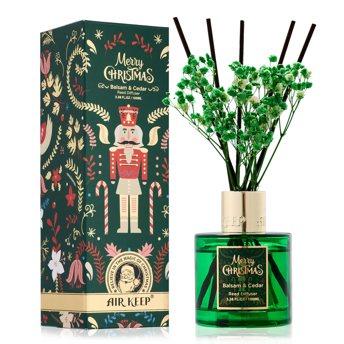 Airkeep Balsam&Cedar Christmas Floral  100ml Reed Diffuser