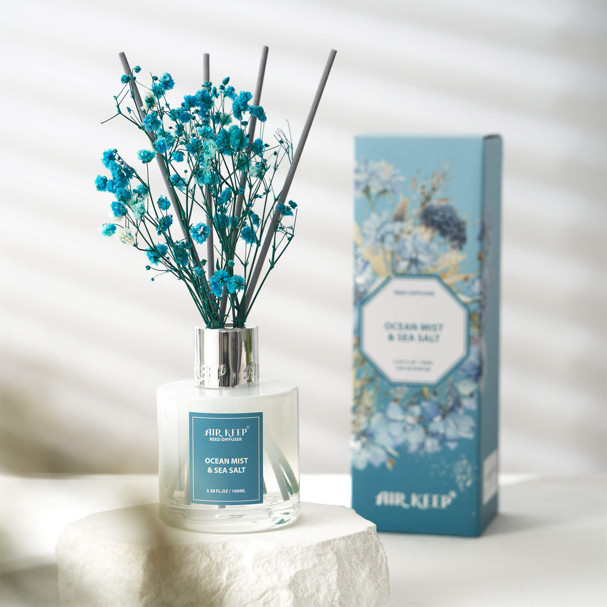 Airkeep Ocean Mist&Sea Salt Reed Diffuser Set