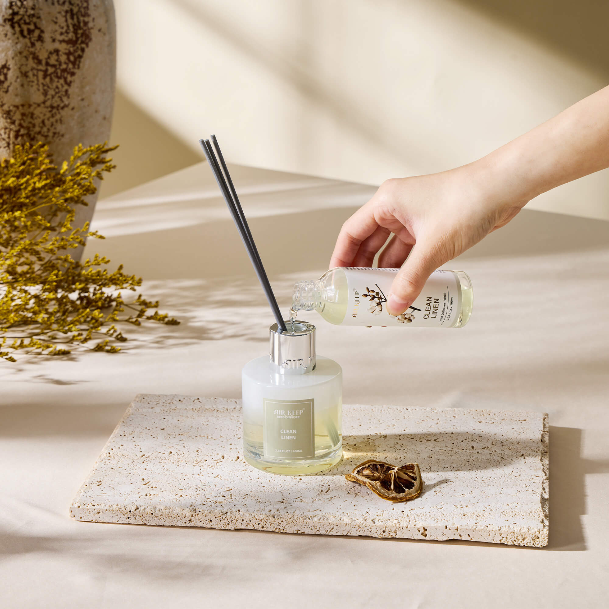 Airkeep Lavender Thyme Reed Diffuser Oil Refill