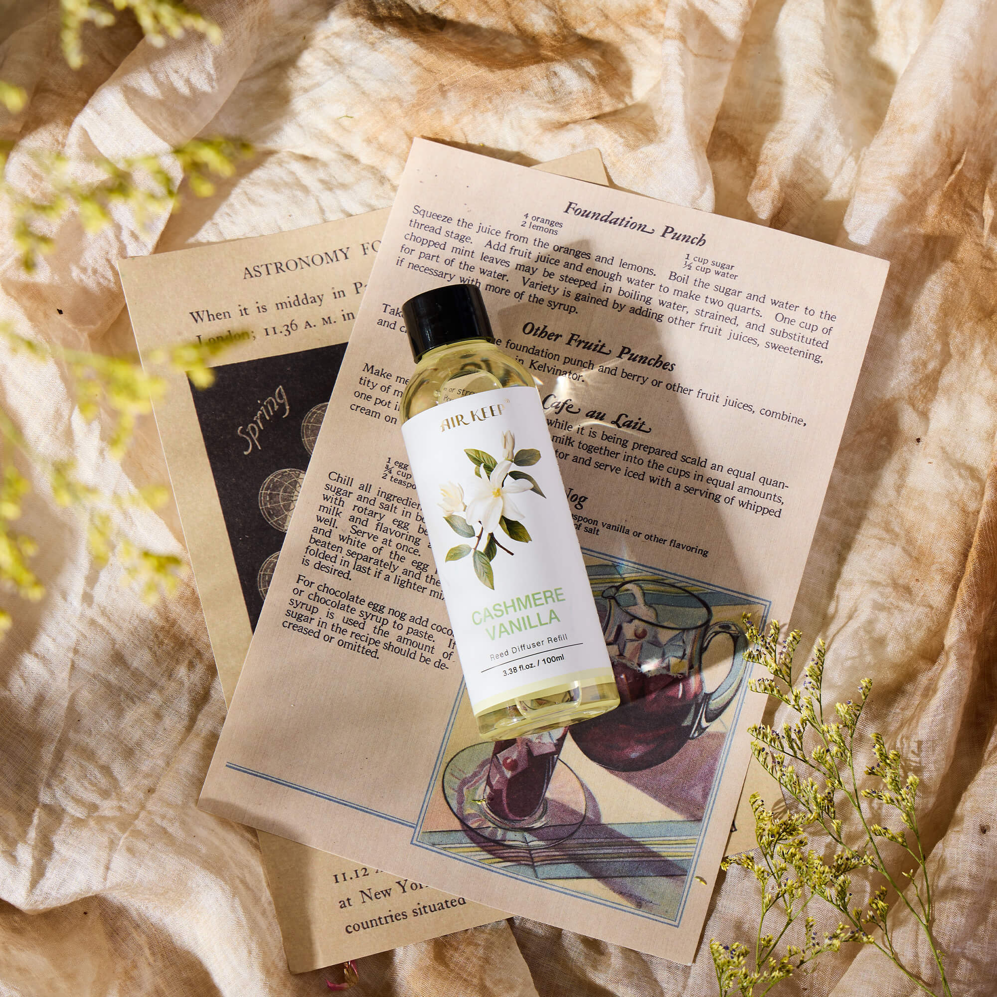 Airkeep Cashmere Vanilla Reed Diffuser Oil Refill